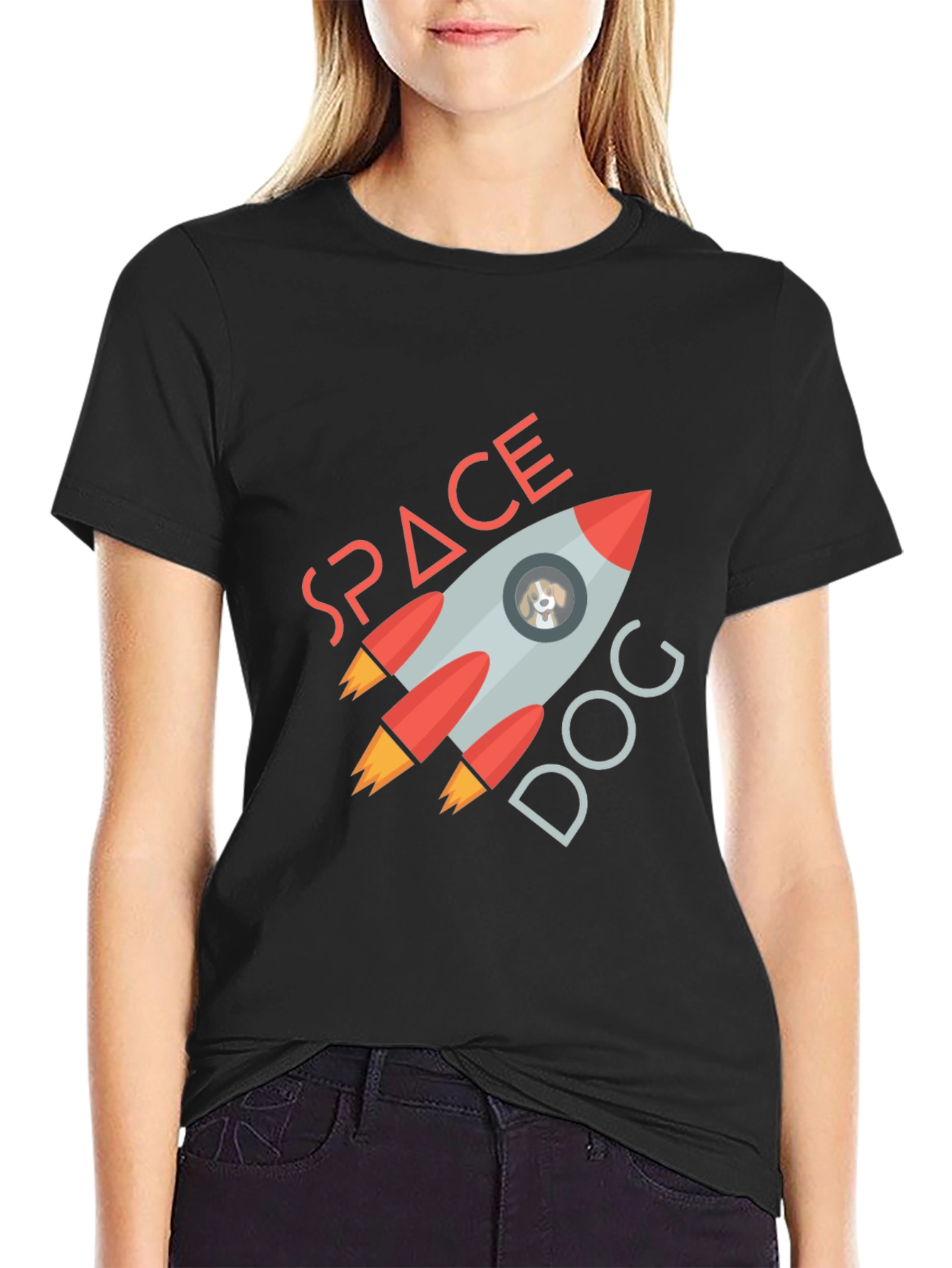 Space Dog T-Shirt - Rocket Adventure