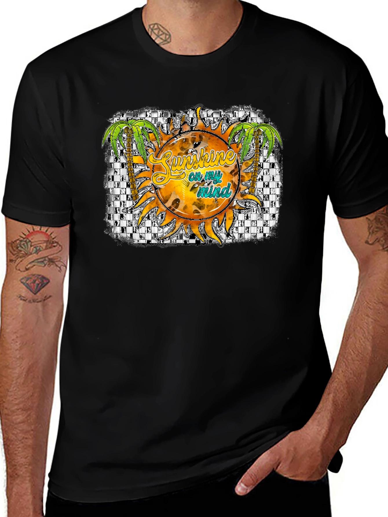 Sunshine On My Mind Black Graphic Tee