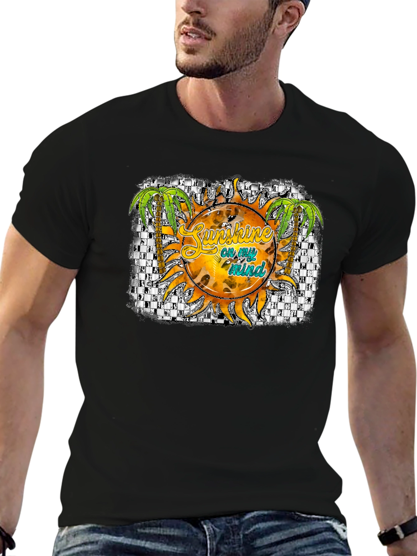 Sunshine On My Mind Black Graphic Tee