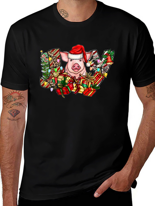 Festive Christmas Pig T-Shirt