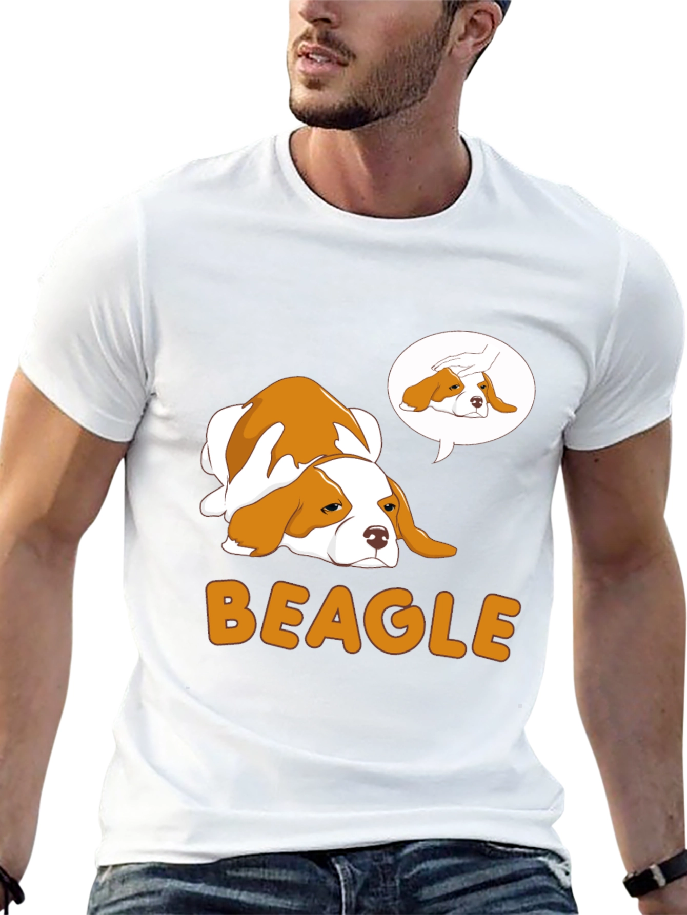 Beagle Dog Graphic T-Shirt - Cute Pet Lover Tee