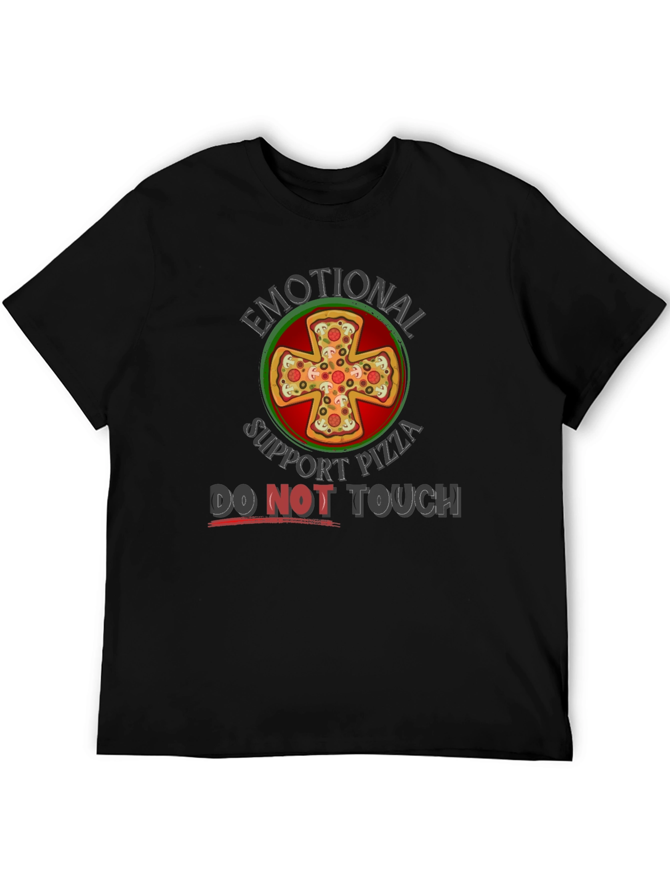 Emotional Support Pizza T-Shirt - Funny Graphic Tee