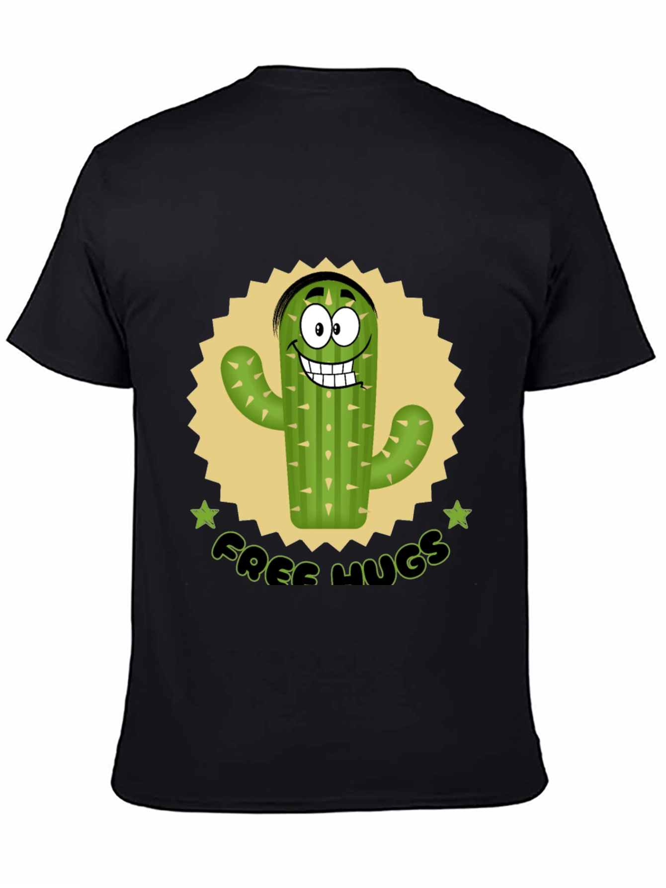 Funny Cactus Free Hugs Graphic T-Shirt