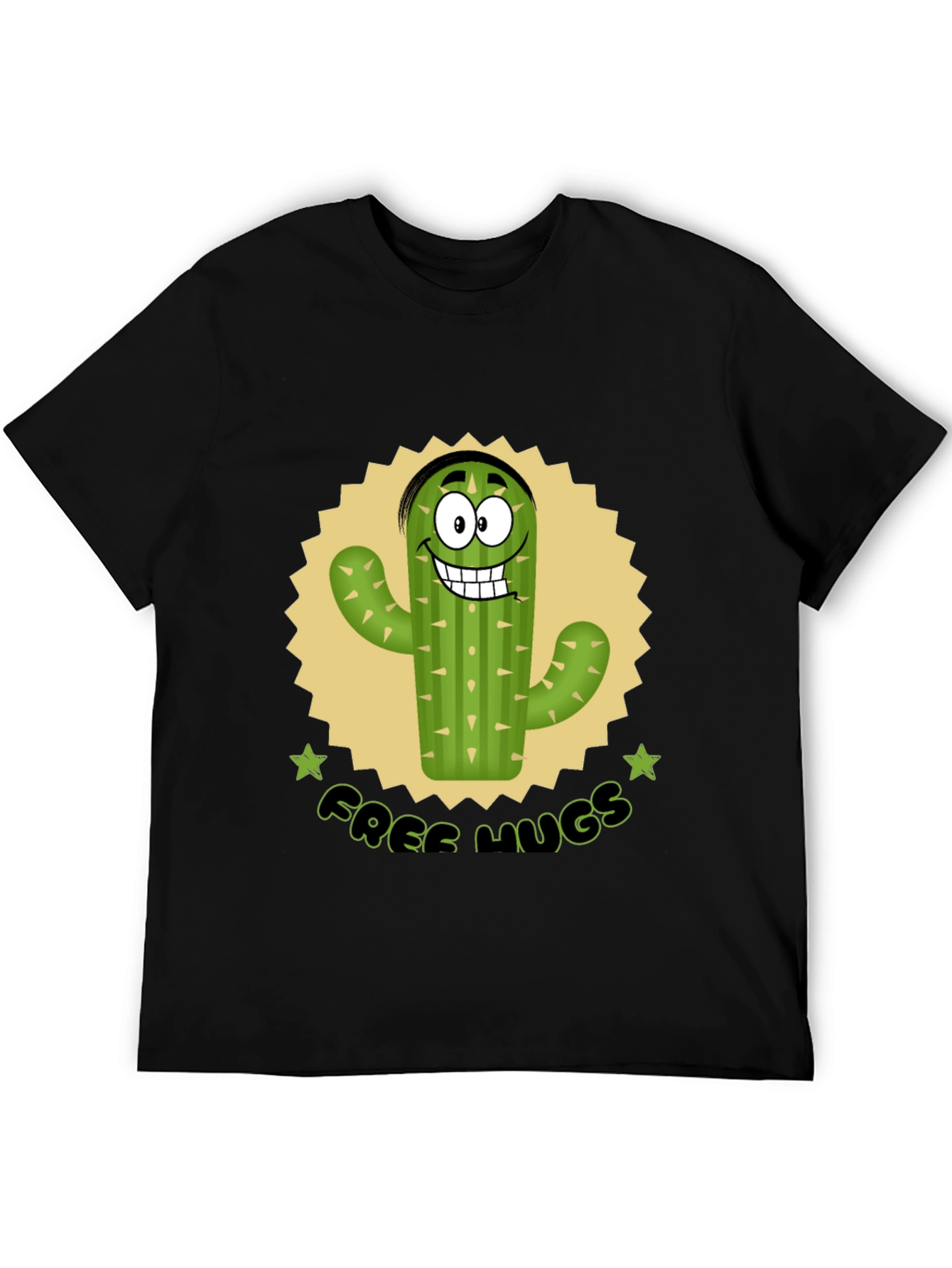 Funny Cactus Free Hugs Graphic T-Shirt