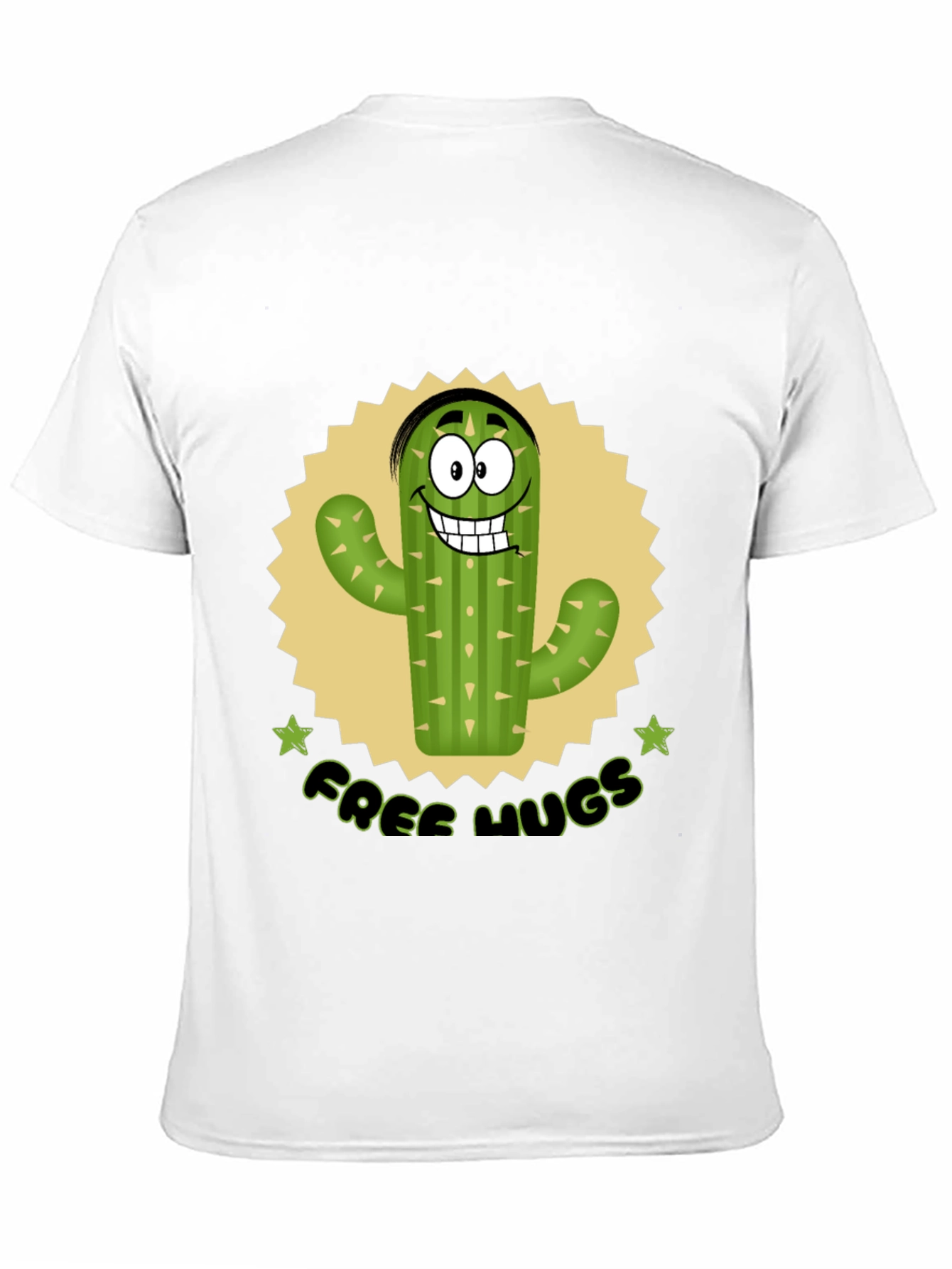 Funny Cactus Free Hugs Graphic T-Shirt