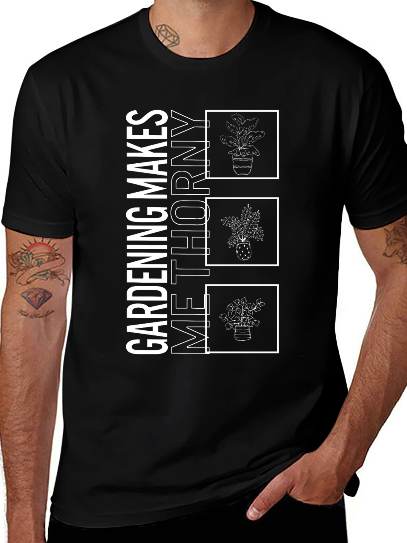 Gardening Makes Me Thorny Graphic Tee