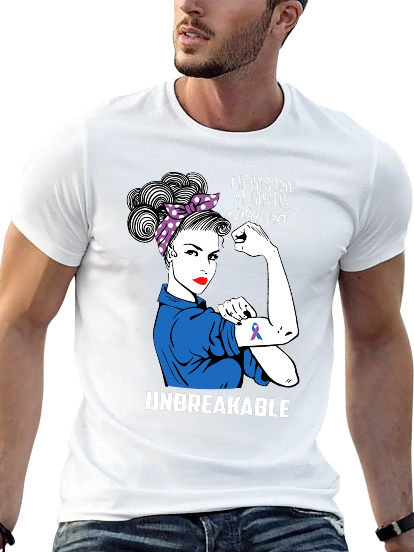 Rheumatoid Arthritis Warrior T-Shirt Unbreakable