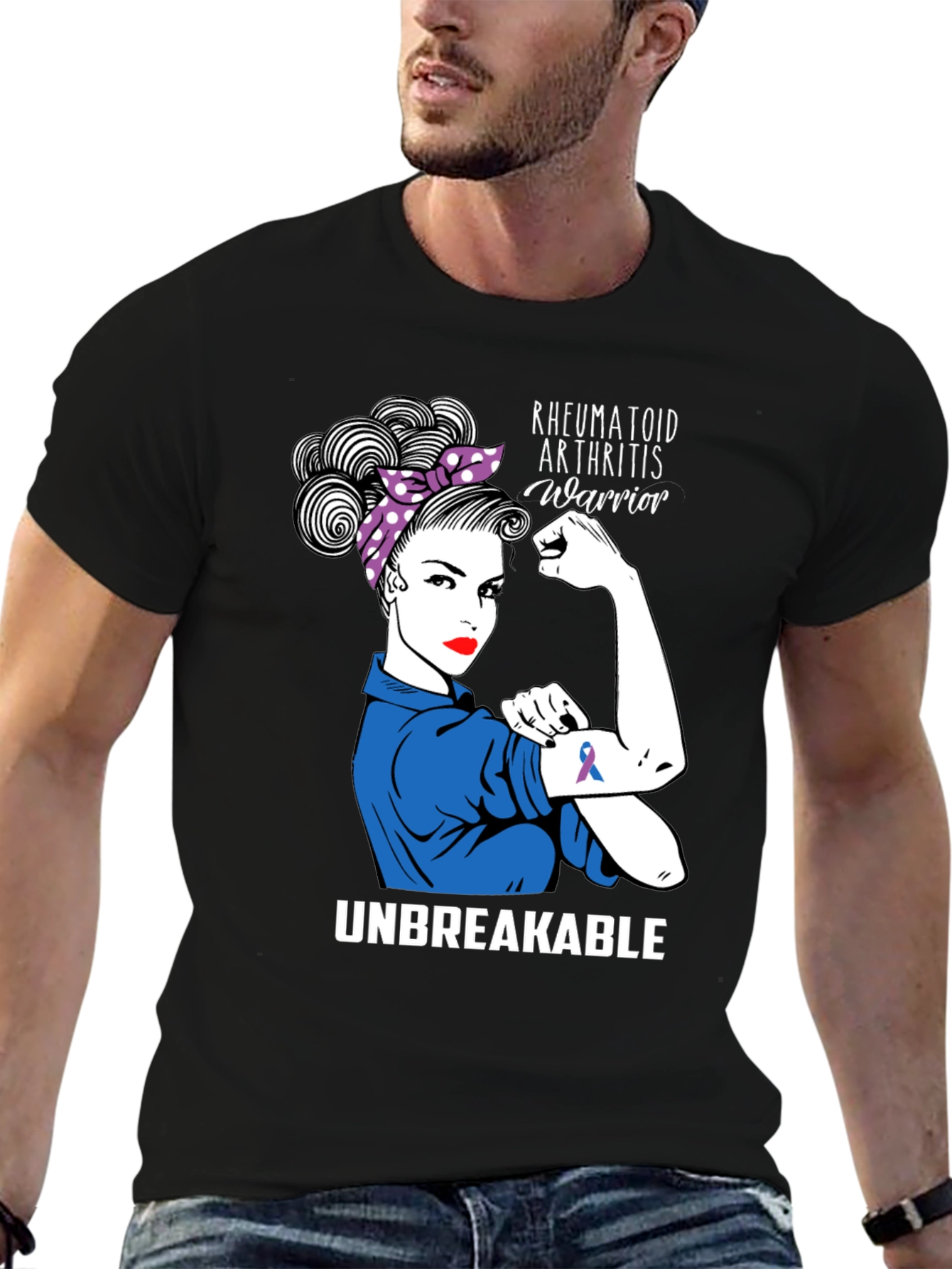 Rheumatoid Arthritis Warrior T-Shirt Unbreakable