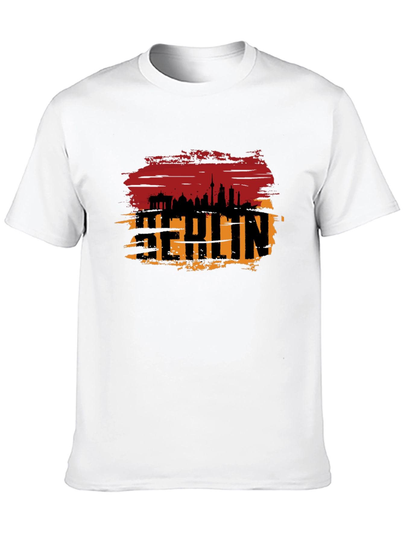 Berlin Skyline T-Shirt - Grunge Style