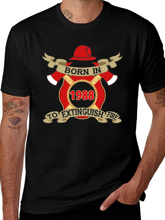 Born In 1988 Firefighter T-Shirt