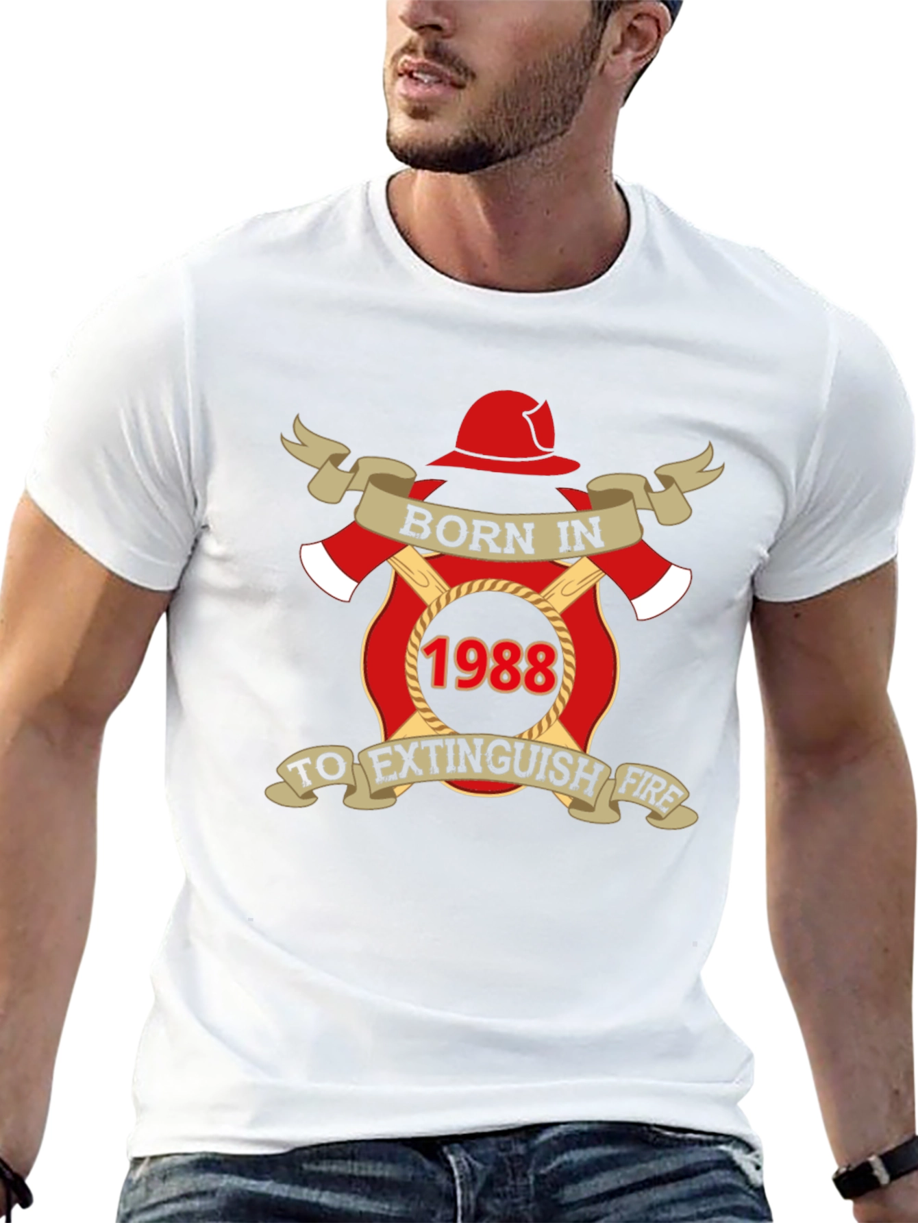 Born In 1988 Firefighter T-Shirt