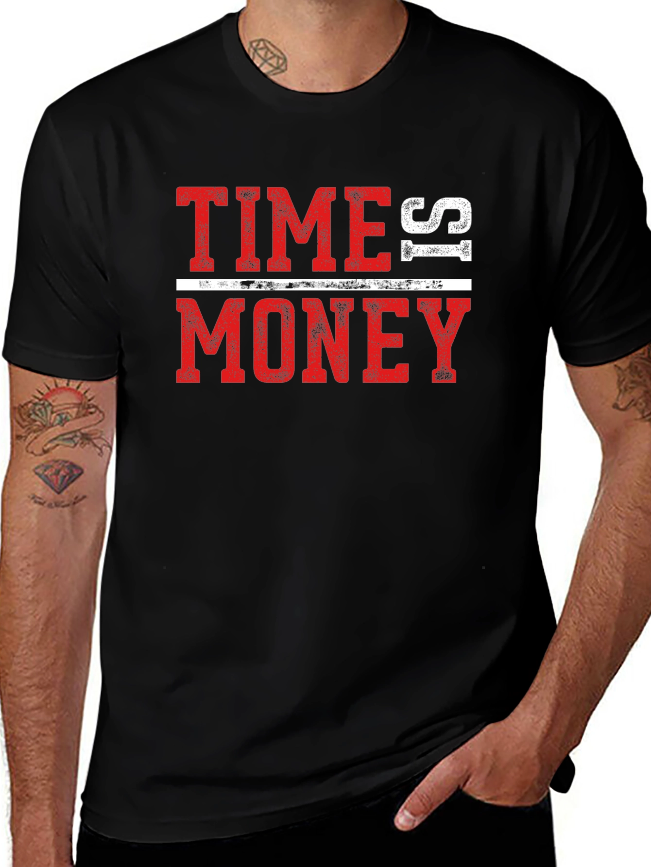 Time Is Money Graphic T-Shirt