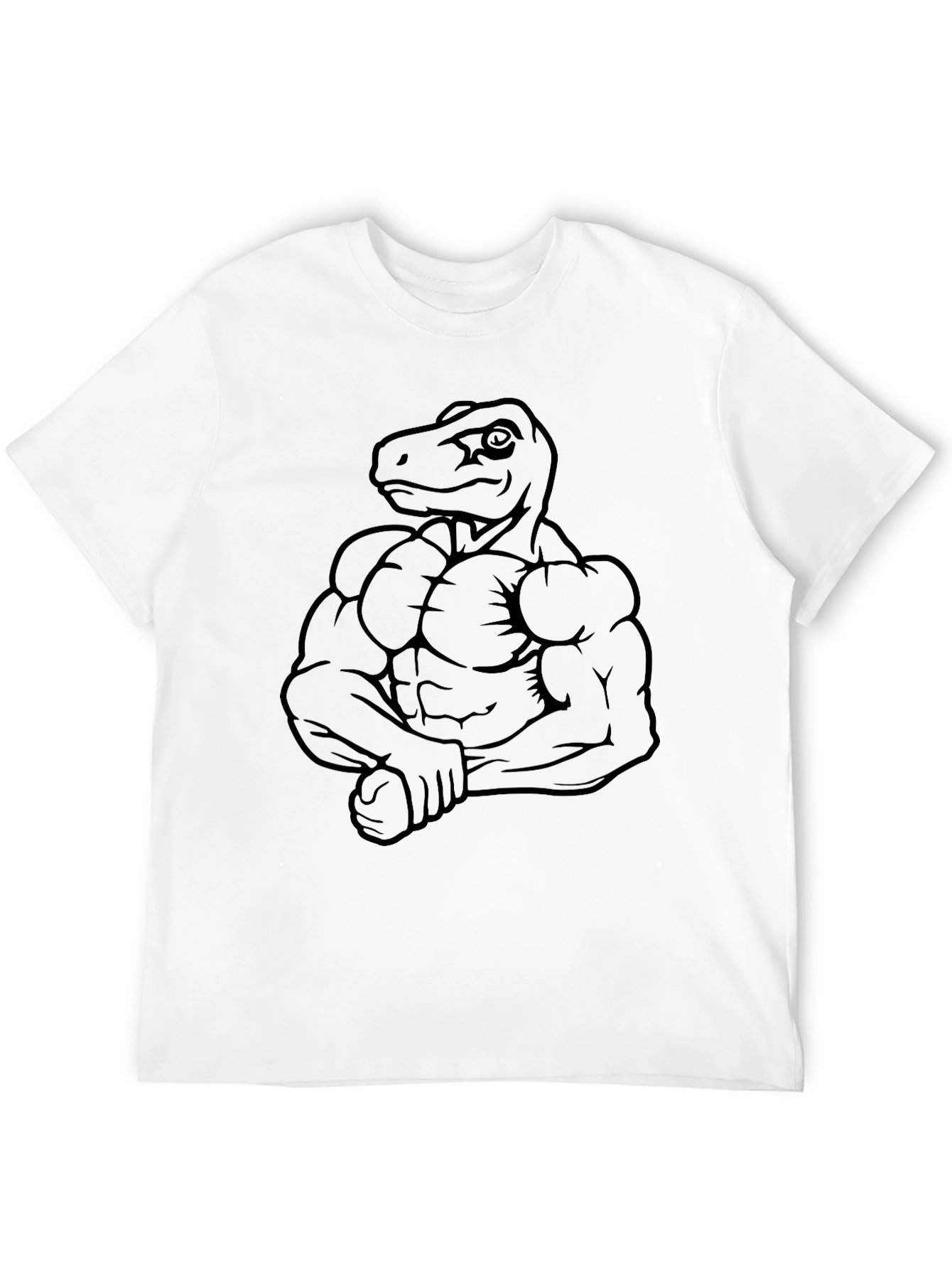 Dino Muscle T-Shirt - Funny Gym Workout Tee