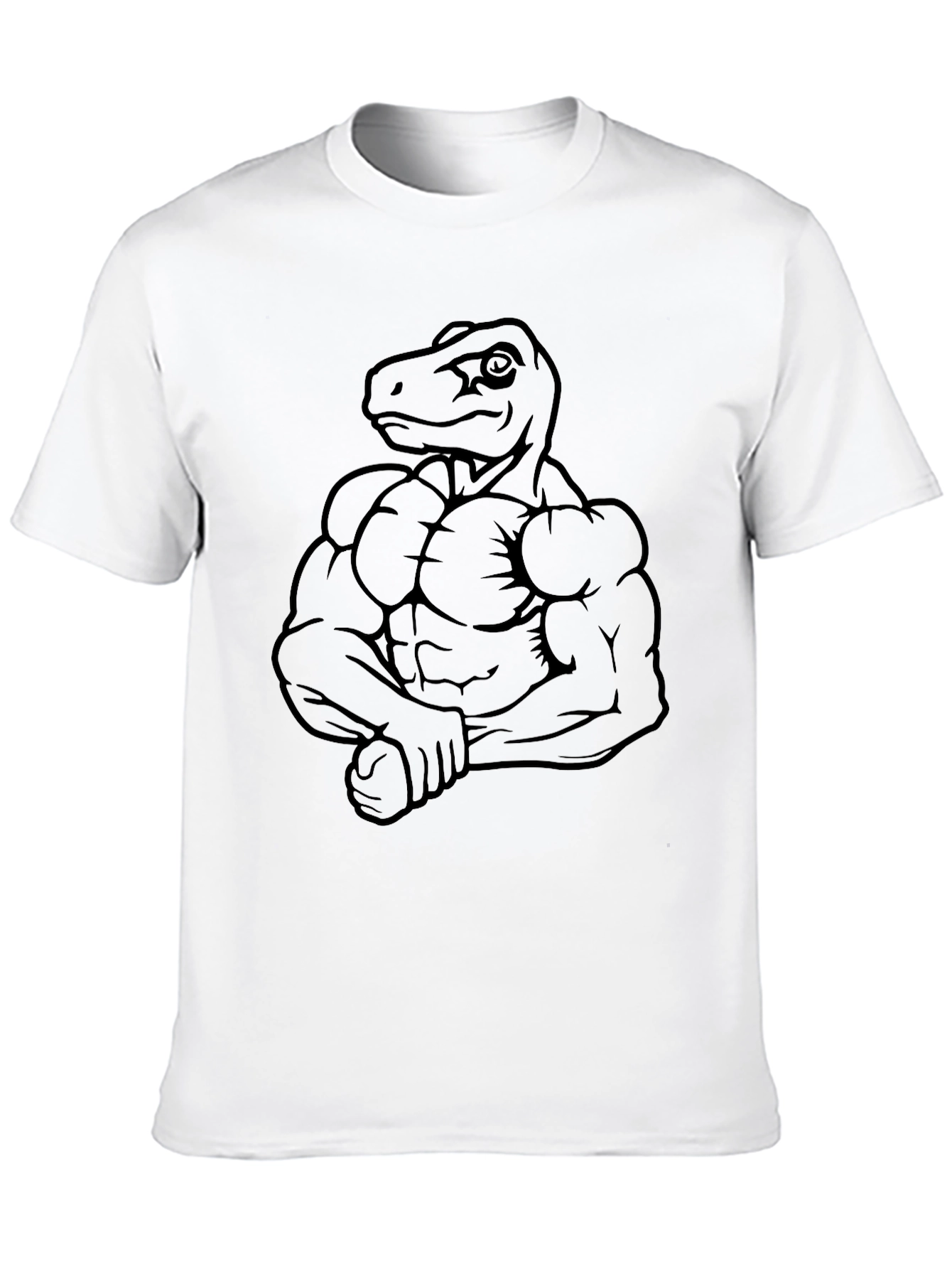 Dino Muscle T-Shirt - Funny Gym Workout Tee