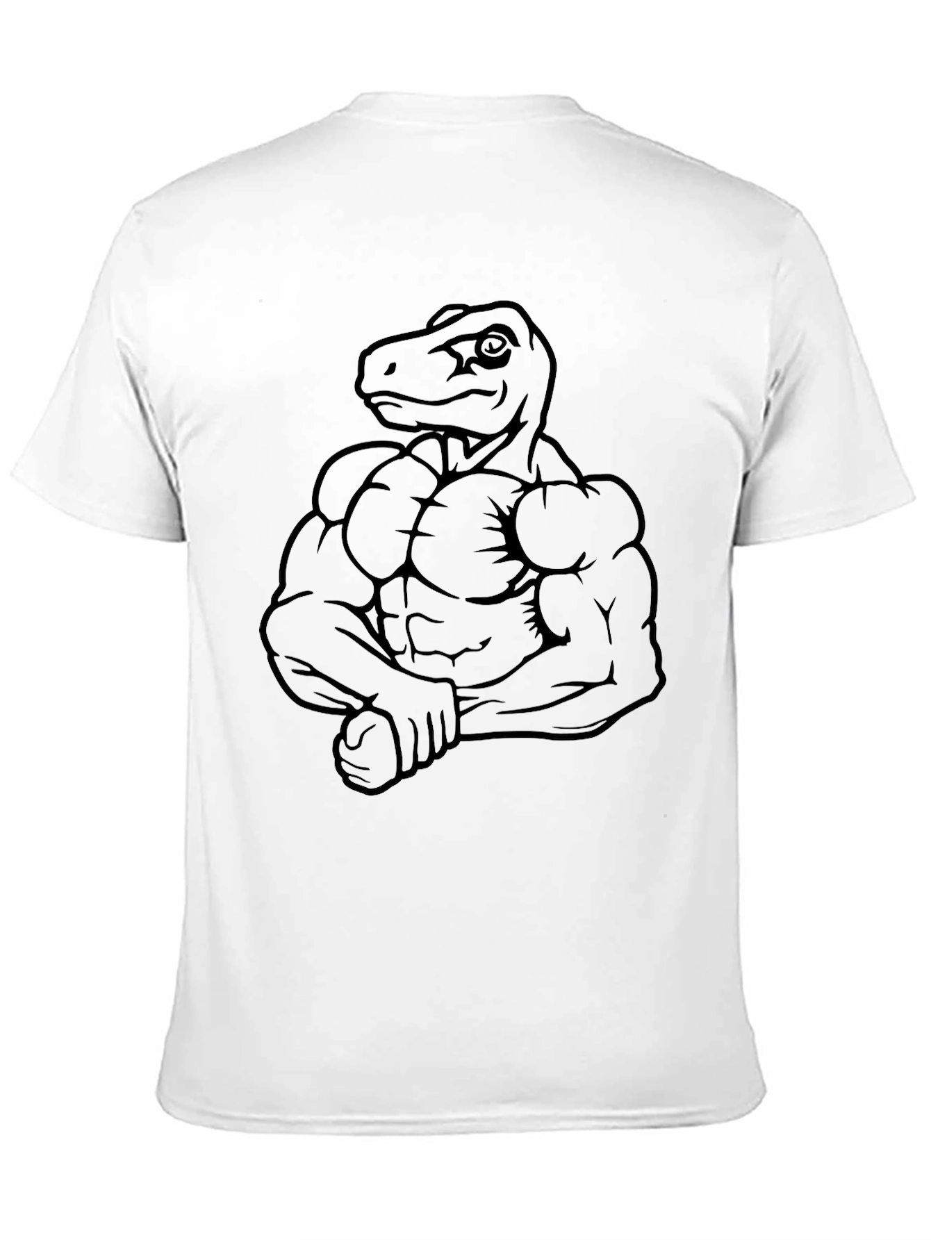 Dino Muscle T-Shirt - Funny Gym Workout Tee