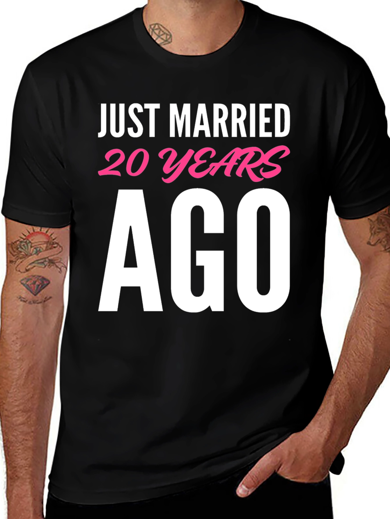 Just Married 20 Years Ago Graphic Tee