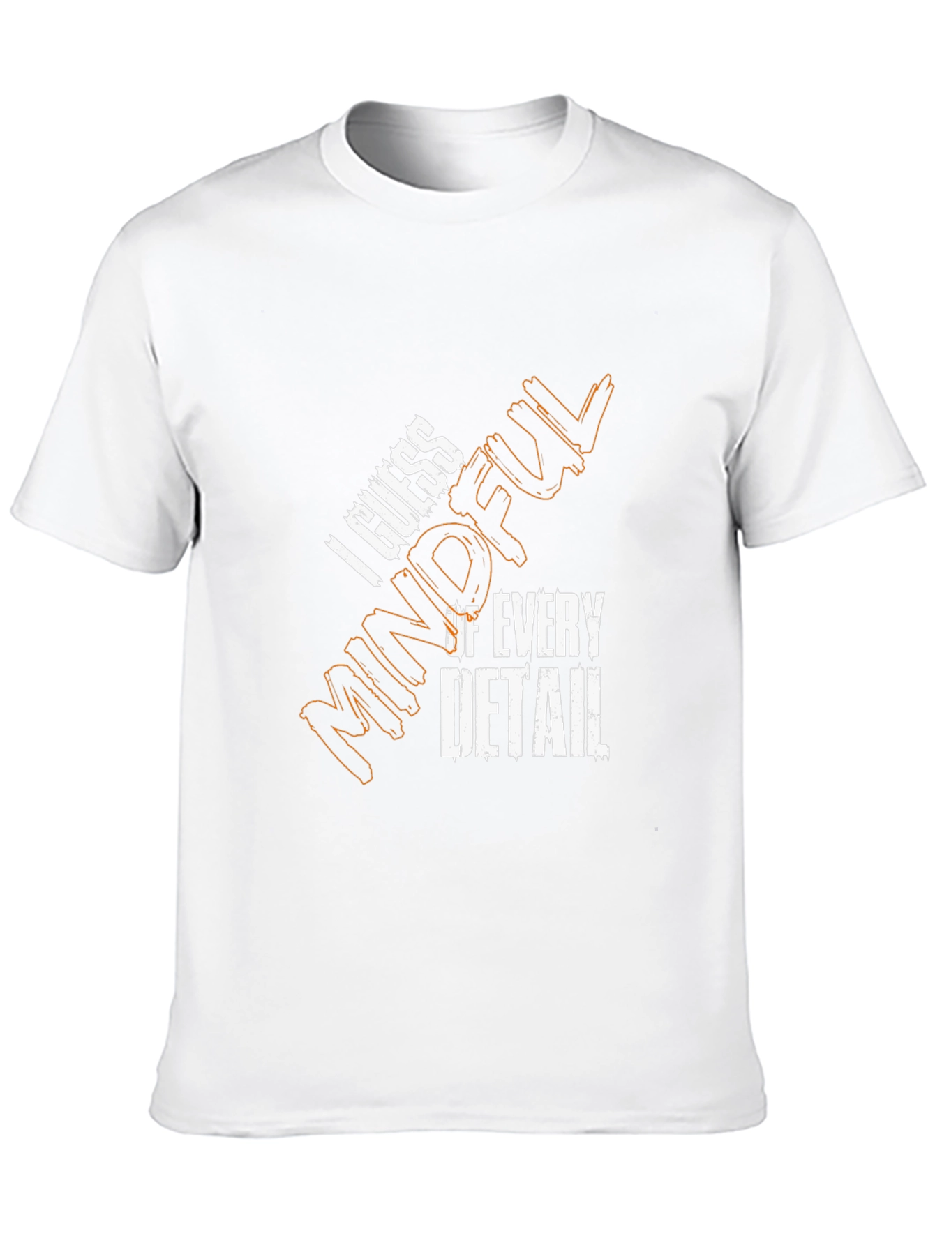 Mindful Detail Graphic Tee - Black Cotton Blend