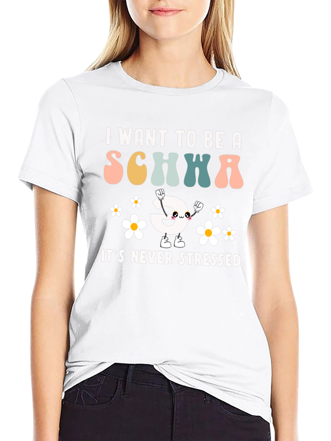 Funny Schwa Sound T-Shirt - Never Stressed