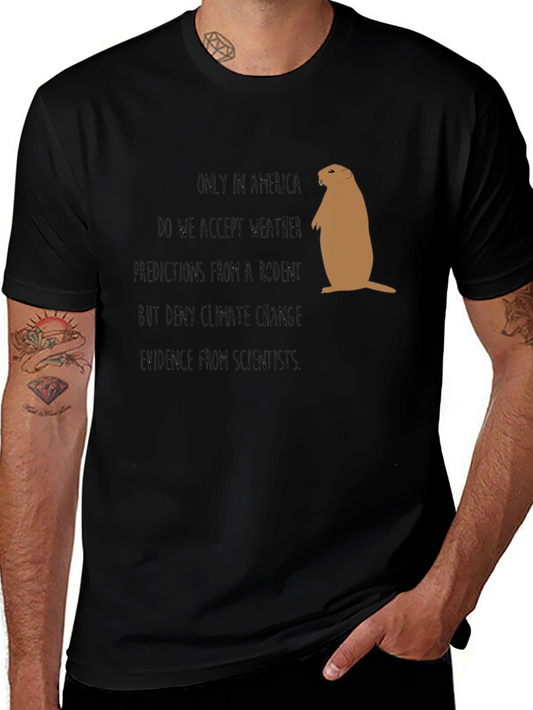 Funny Climate Change Rodent Graphic Tee