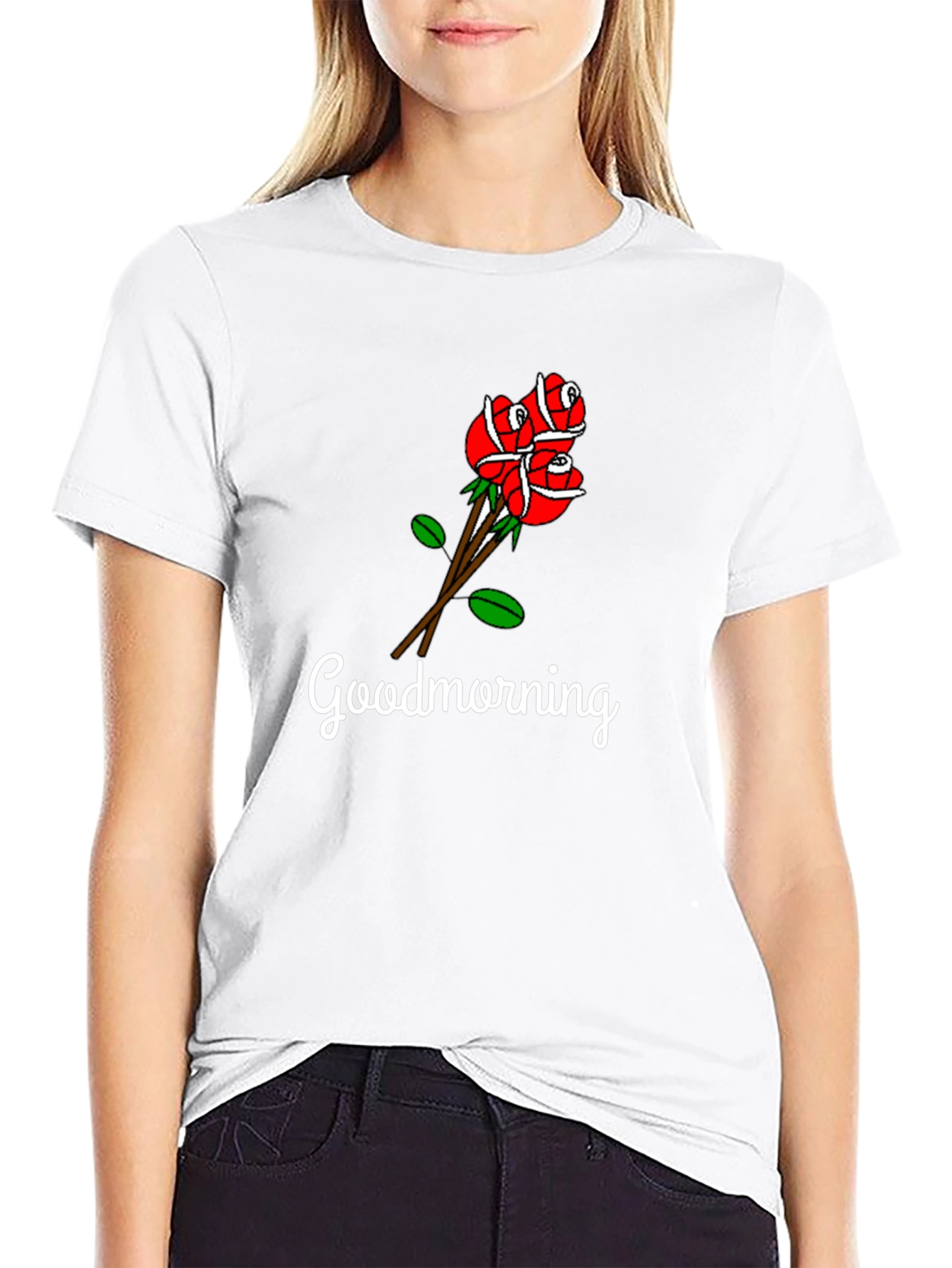 Goodmorning Roses Graphic T-Shirt