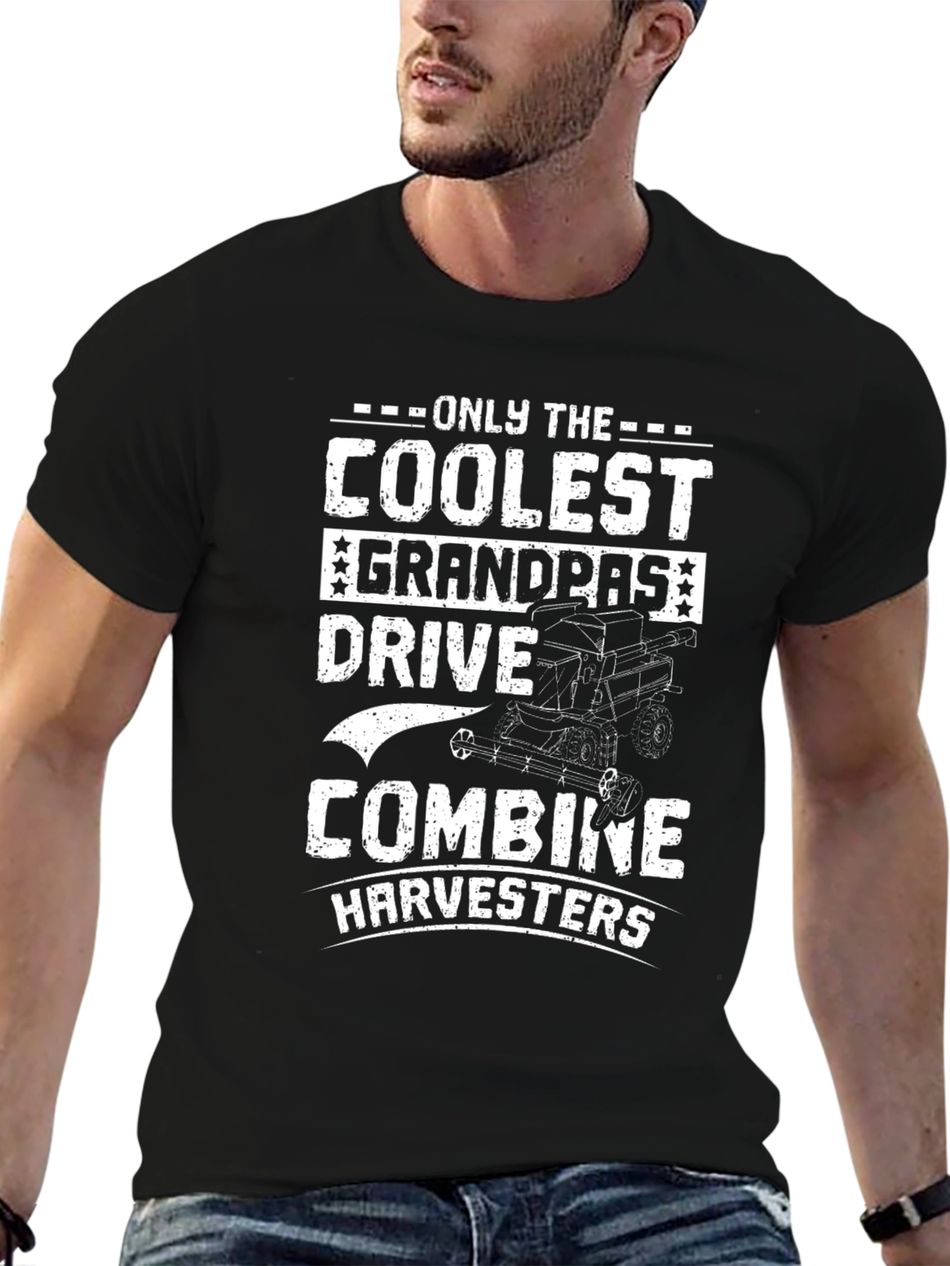 Coolest Grandpas Drive Combine Harvesters T-Shirt