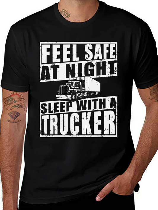 Feel Safe At Night Trucker T-Shirt