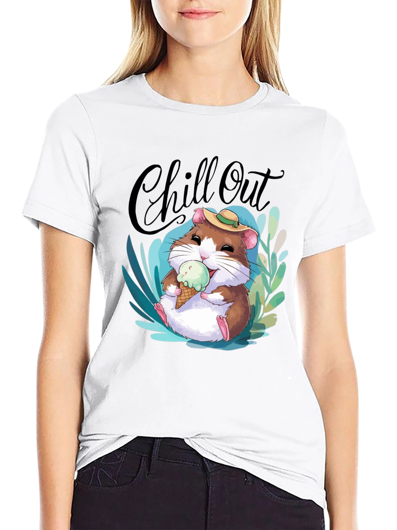 Chill Out Hamster T-Shirt - Relaxed Summer Vibes