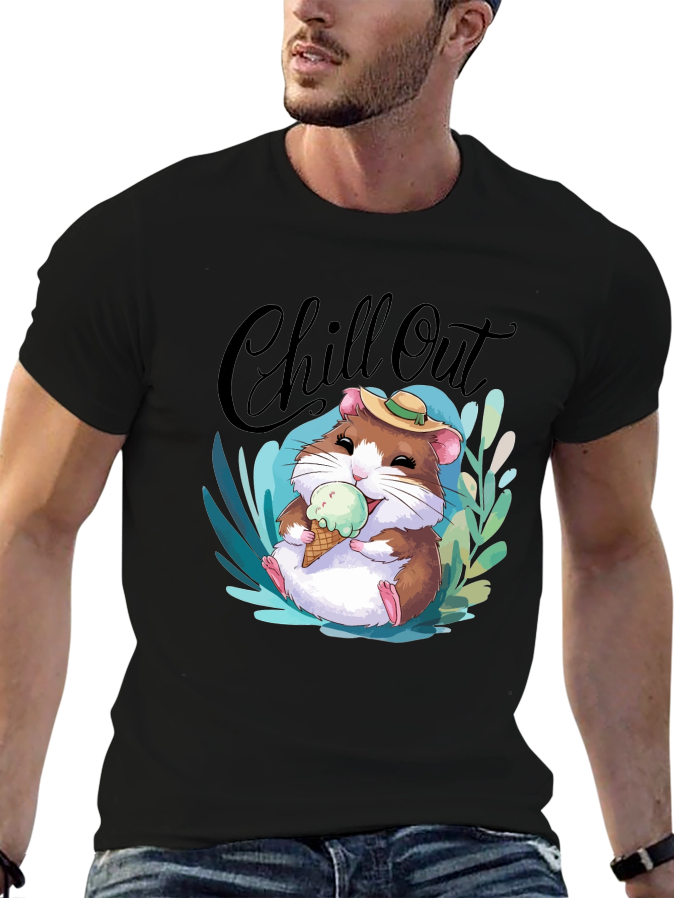 Chill Out Hamster T-Shirt - Relaxed Summer Vibes