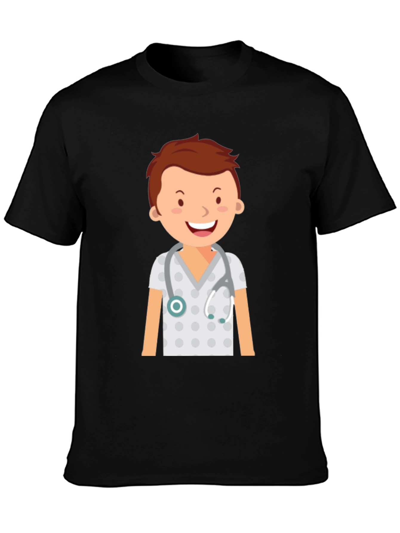 Cartoon Doctor T-Shirt - Cute Medical Apparel