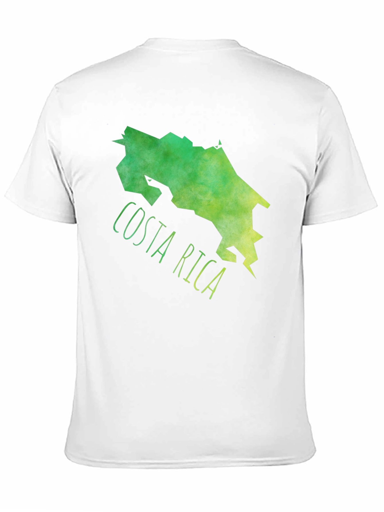 Costa Rica Map Graphic Tee - Black Cotton T-Shirt