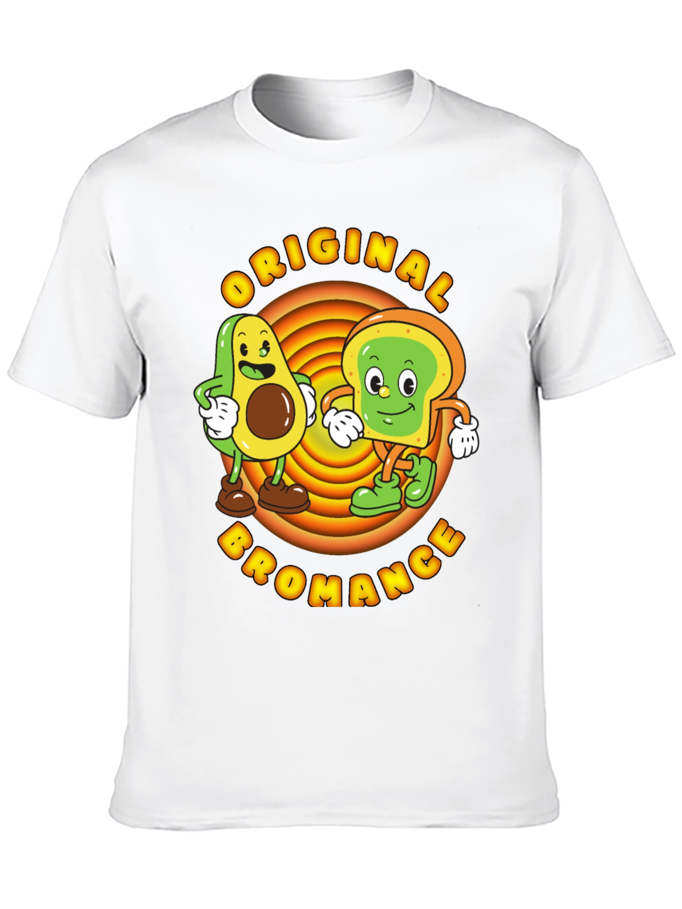 Original Bromance Avocado Toast Cartoon Graphic Tee
