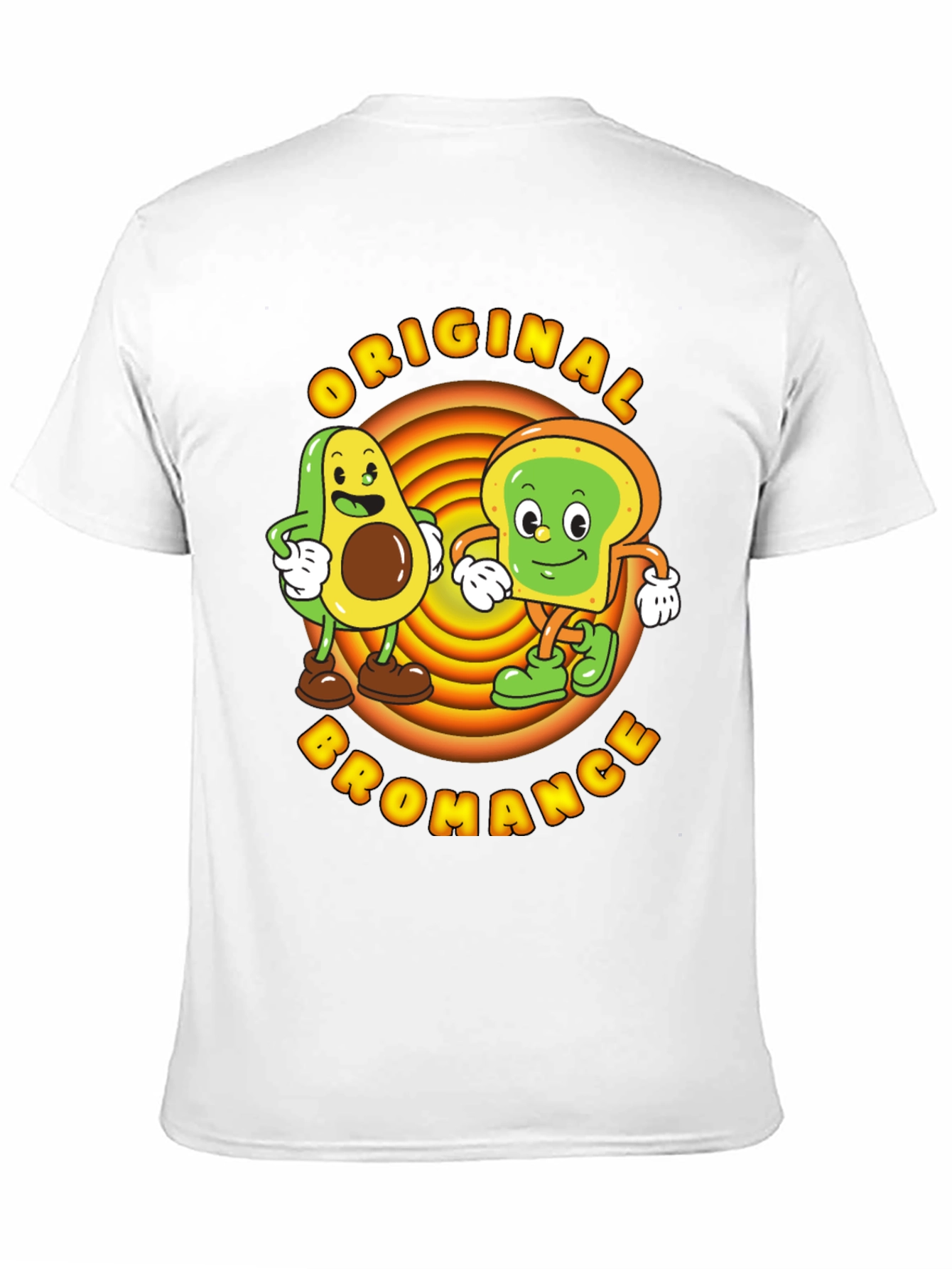 Original Bromance Avocado Toast Cartoon Graphic Tee