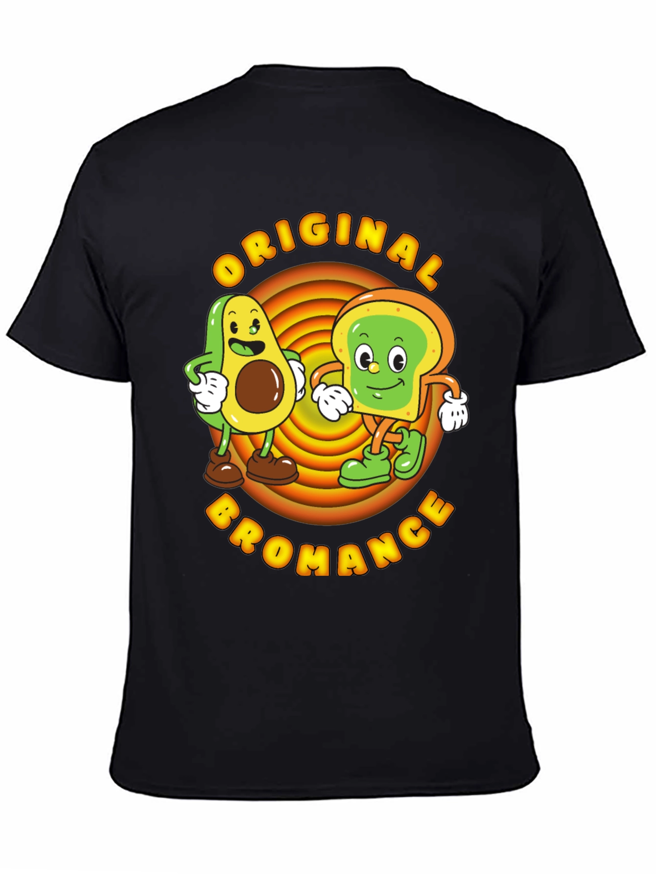 Original Bromance Avocado Toast Cartoon Graphic Tee