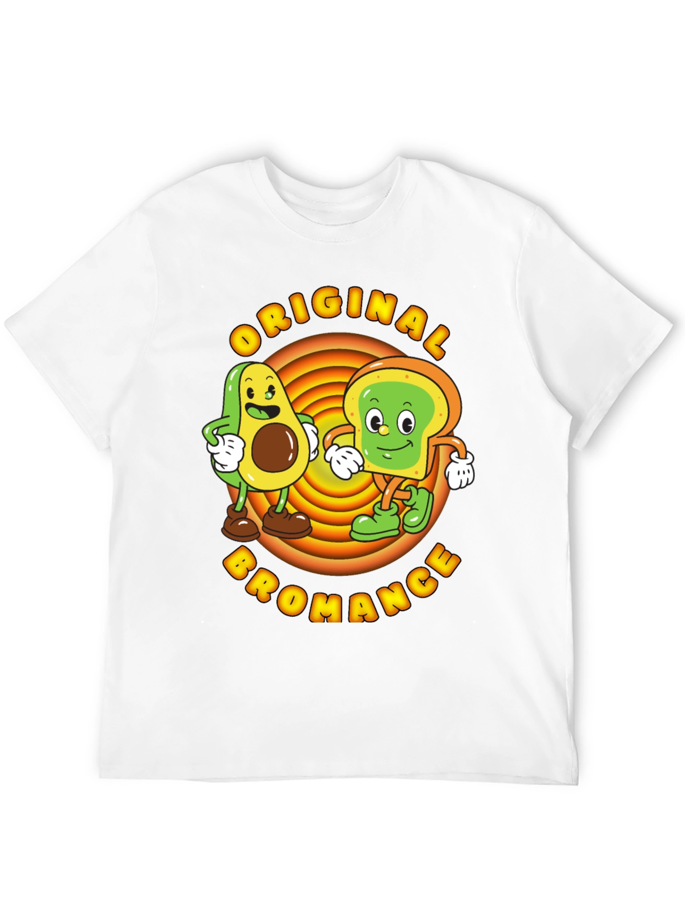 Original Bromance Avocado Toast Cartoon Graphic Tee