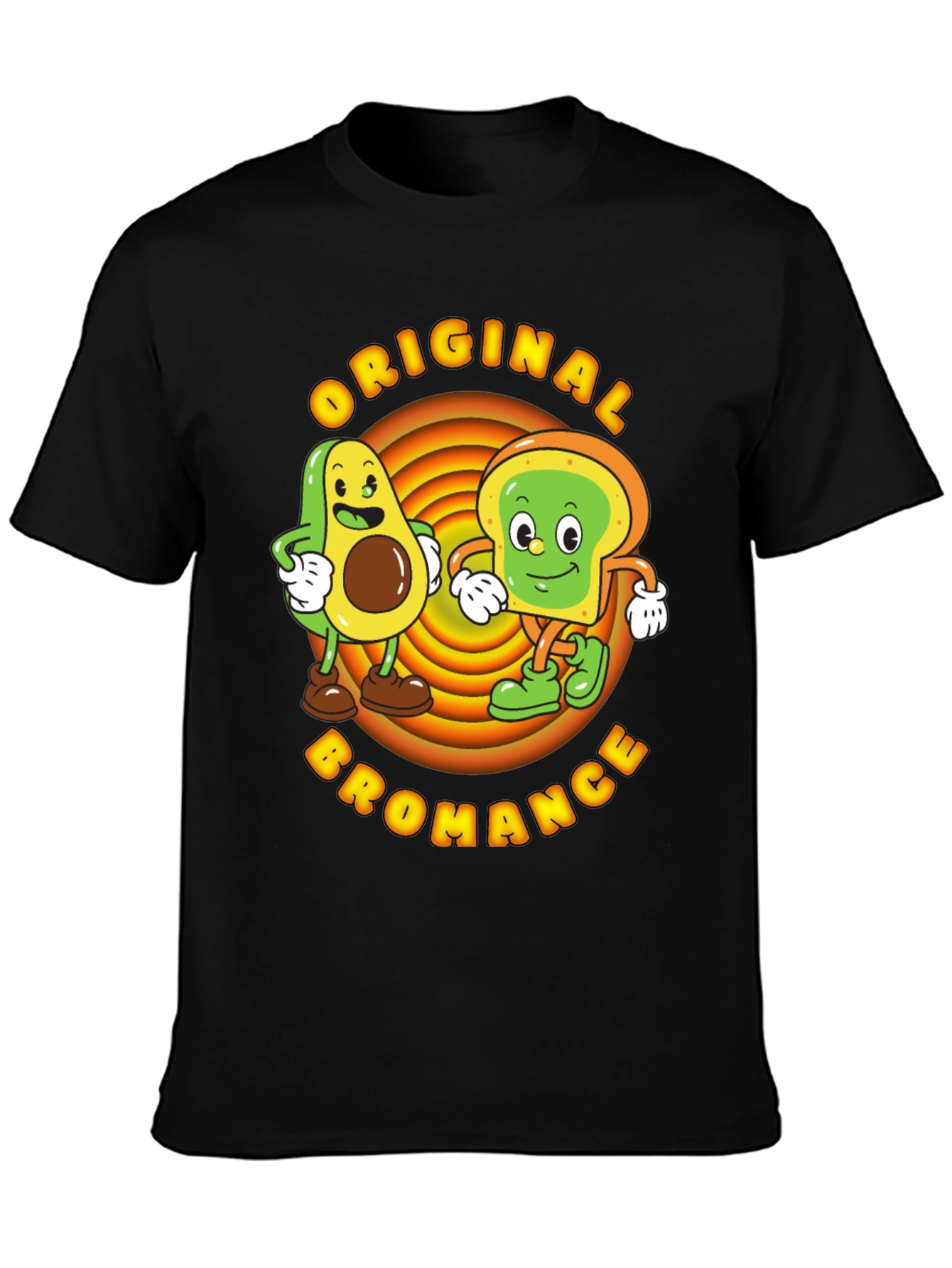 Original Bromance Avocado Toast Cartoon Graphic Tee