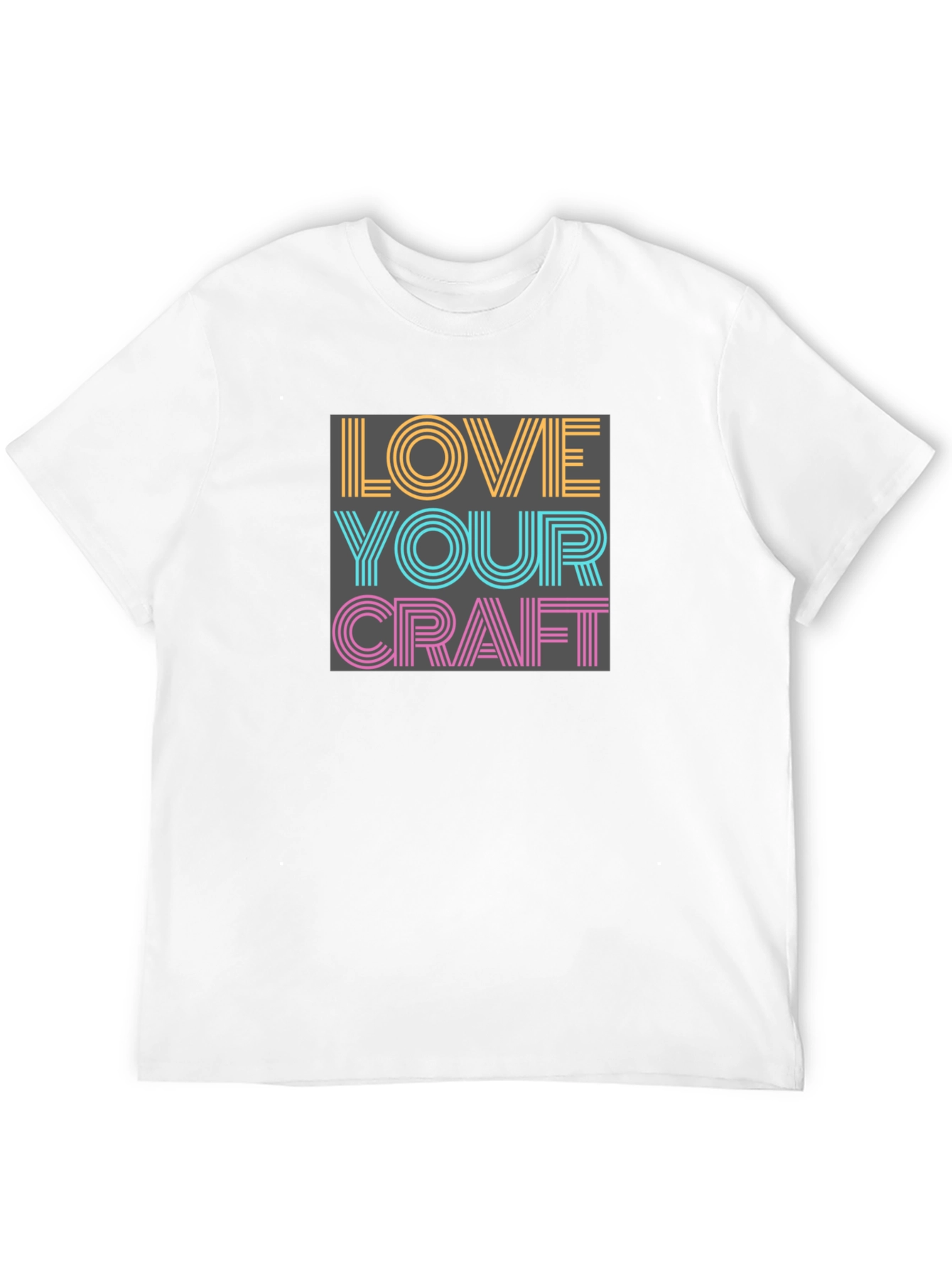 Love Your Craft Graphic Tee - Black Cotton Blend