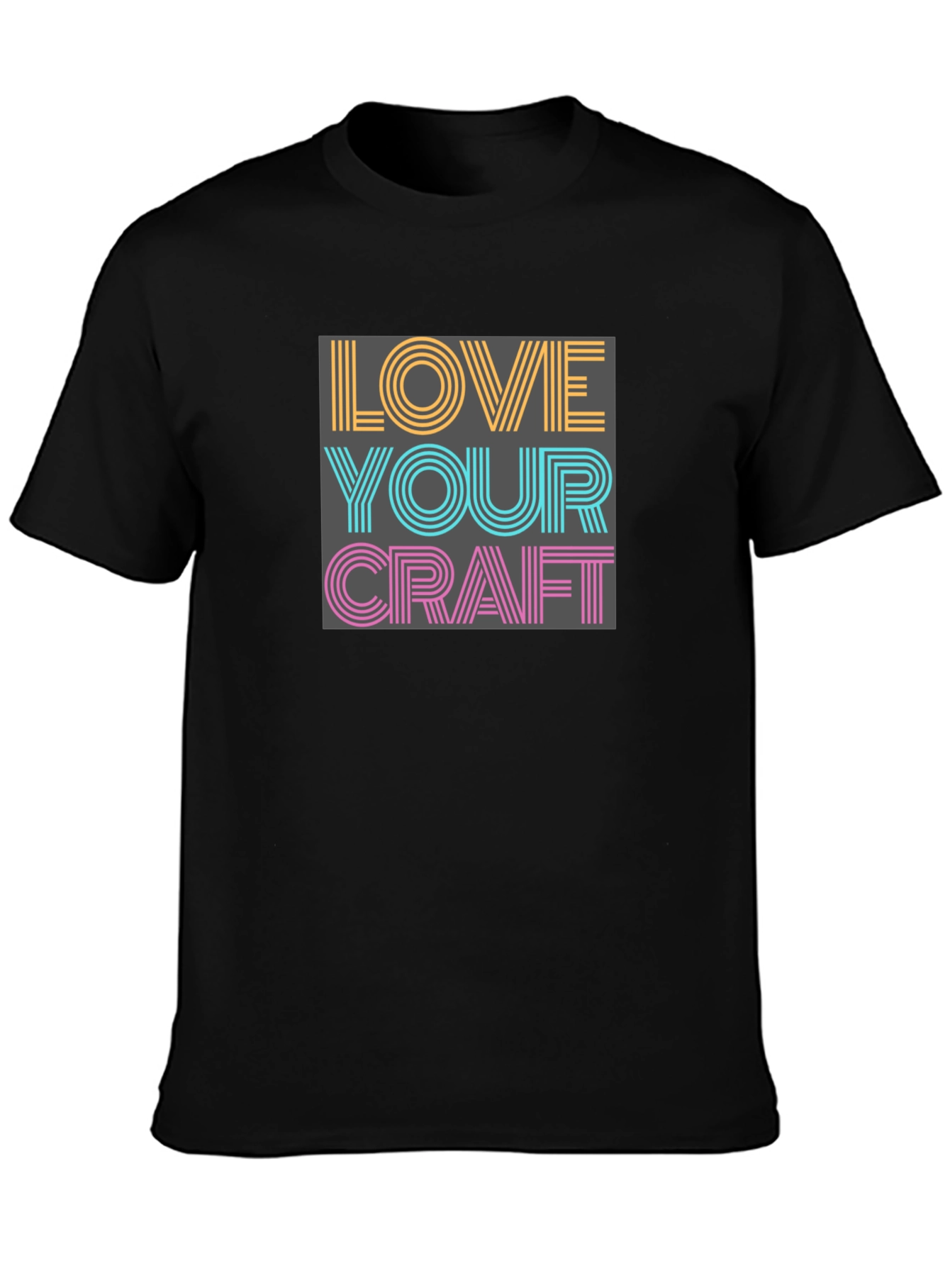 Love Your Craft Graphic Tee - Black Cotton Blend