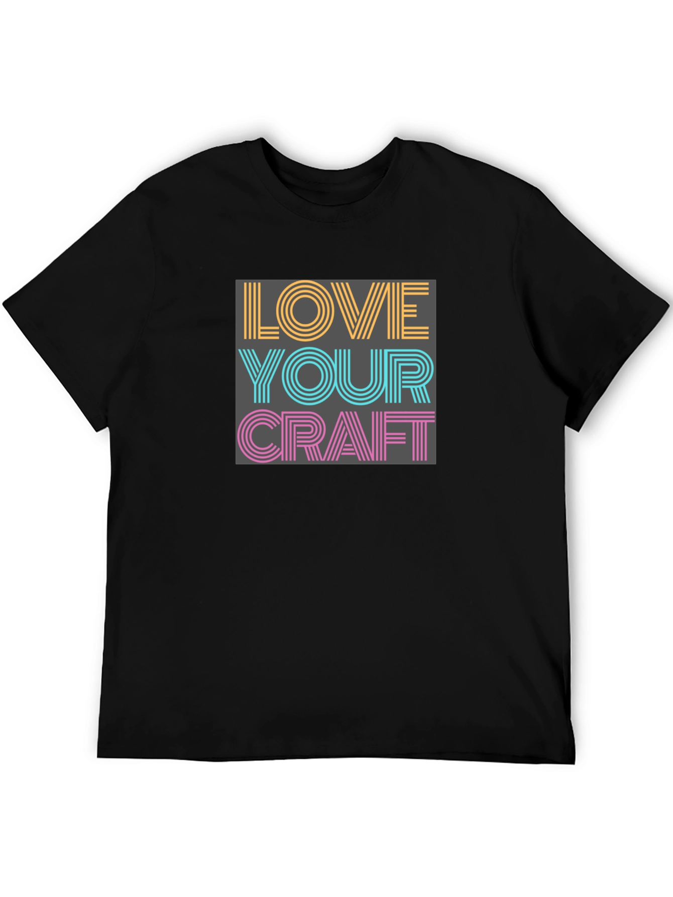 Love Your Craft Graphic Tee - Black Cotton Blend