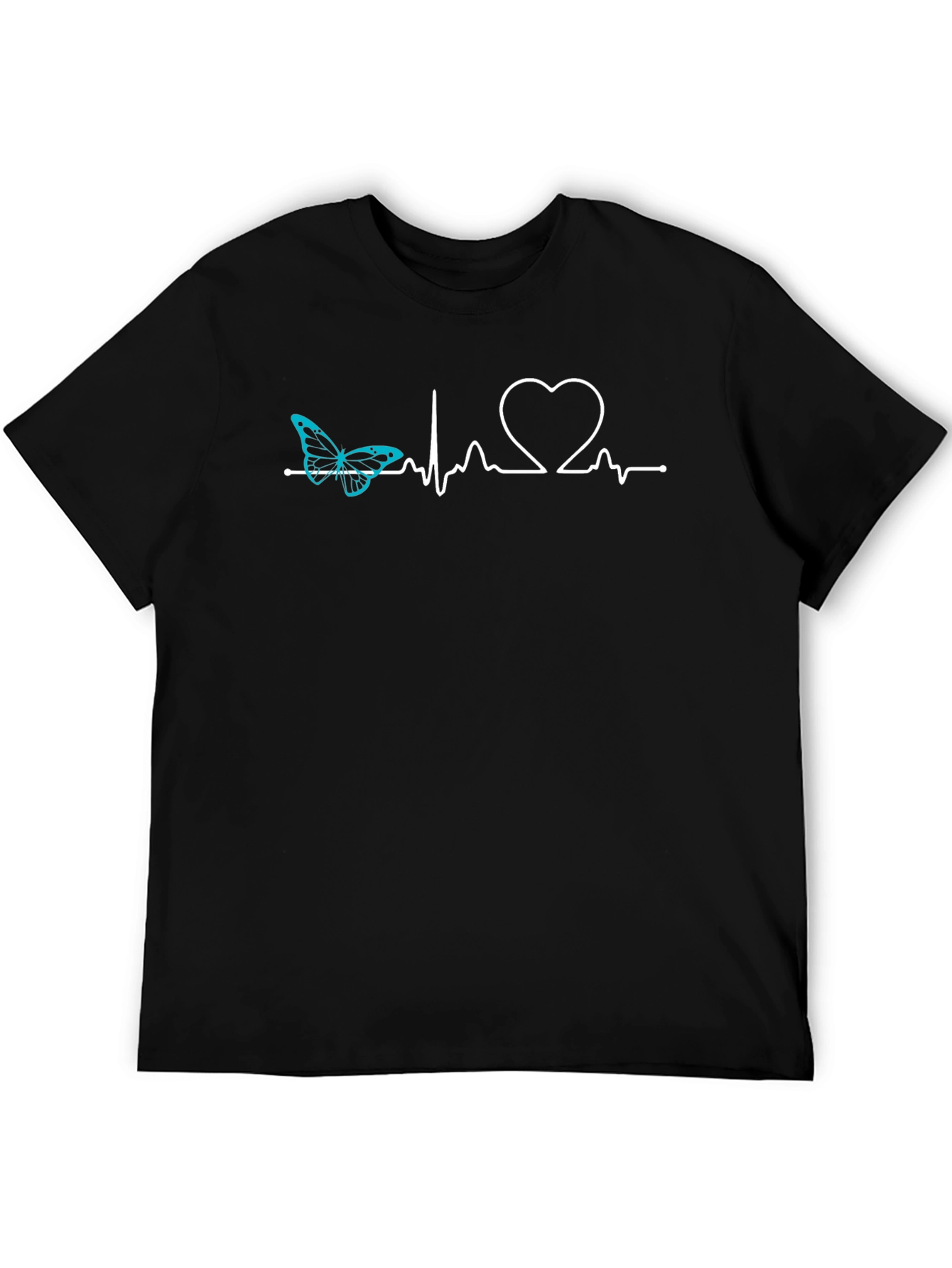 Butterfly Heartbeat T-Shirt - Stylish Graphic Tee