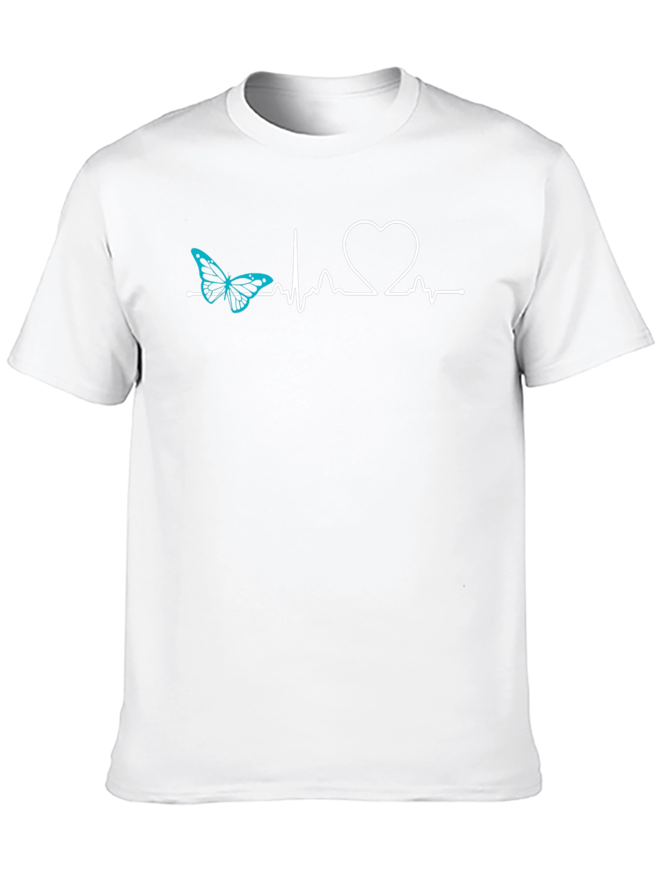 Butterfly Heartbeat T-Shirt - Stylish Graphic Tee