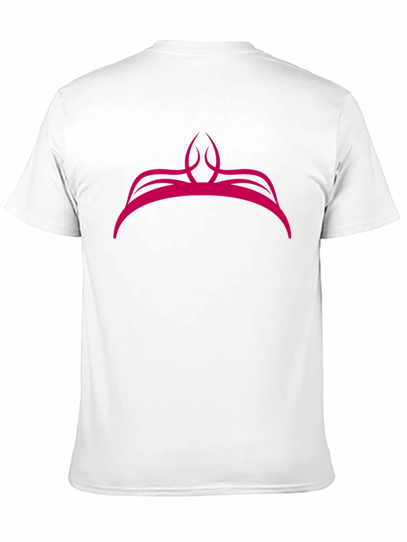 Pink Crown Graphic Black T-Shirt