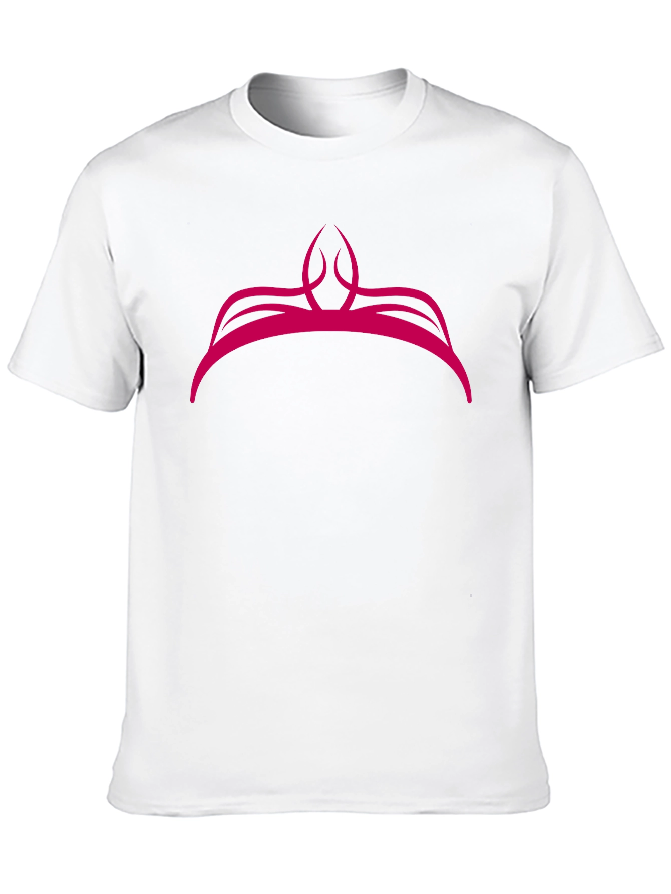 Pink Crown Graphic Black T-Shirt