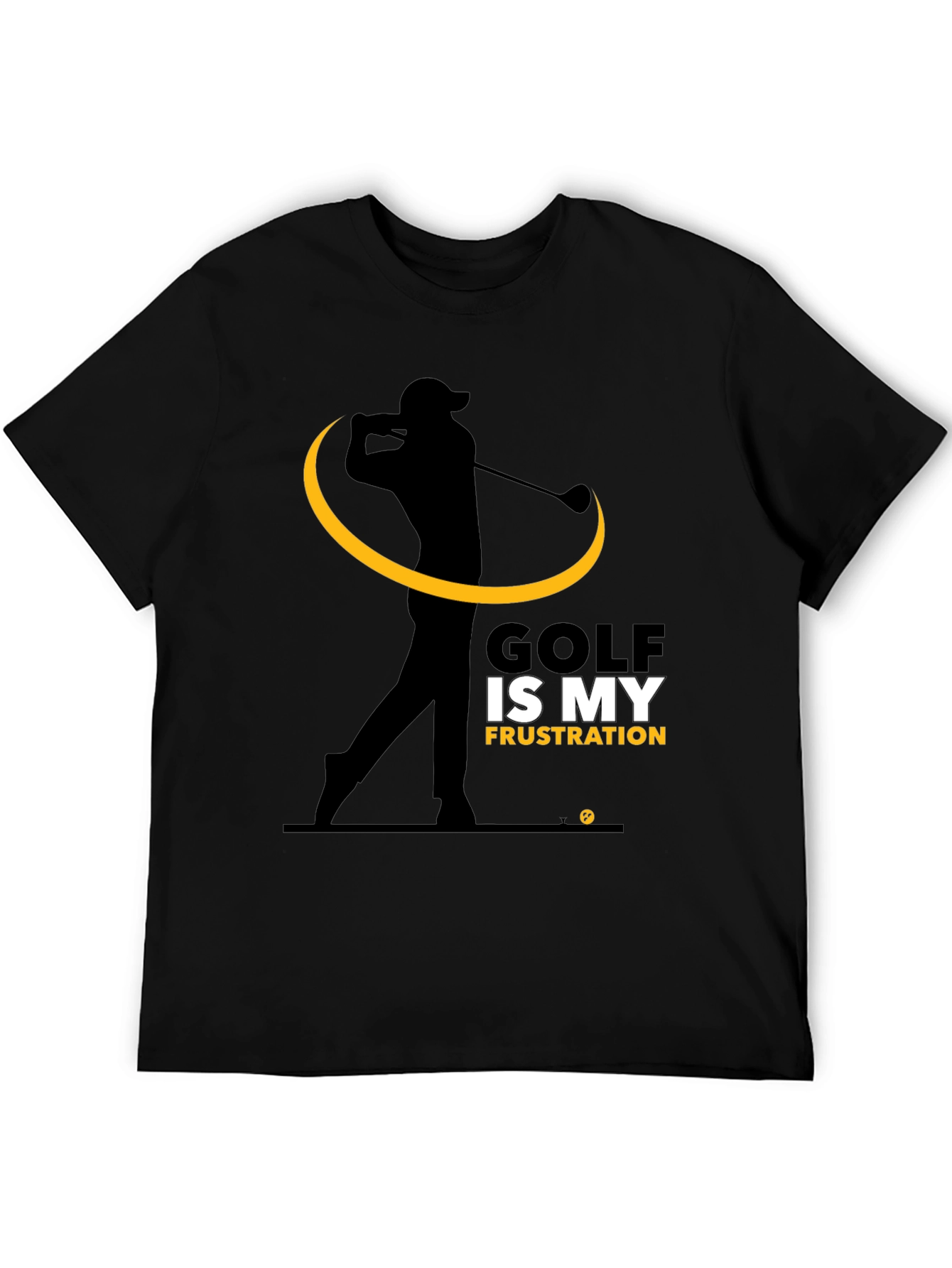 Golf Frustration Graphic Tee - Black