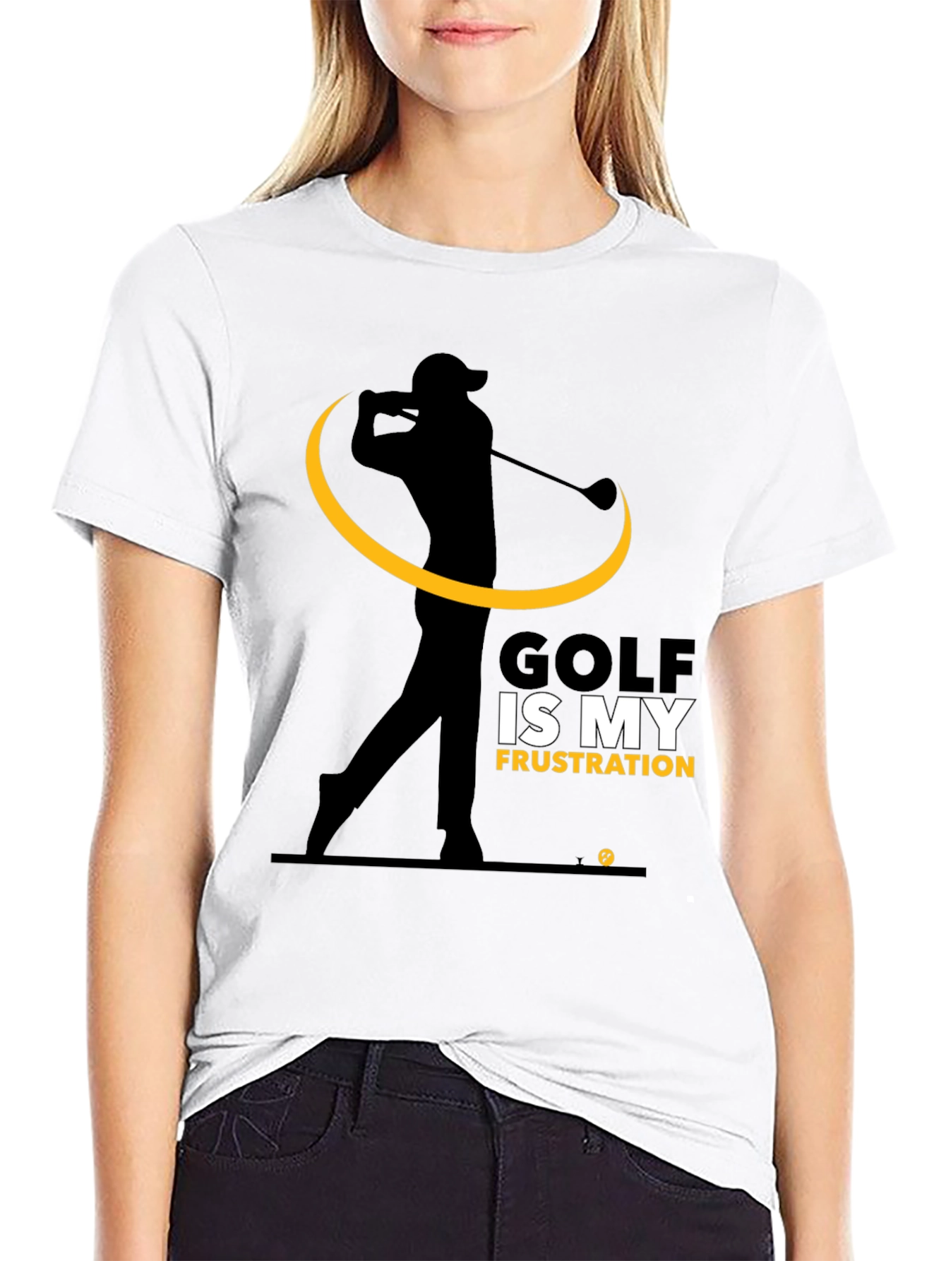 Golf Frustration Graphic Tee - Black