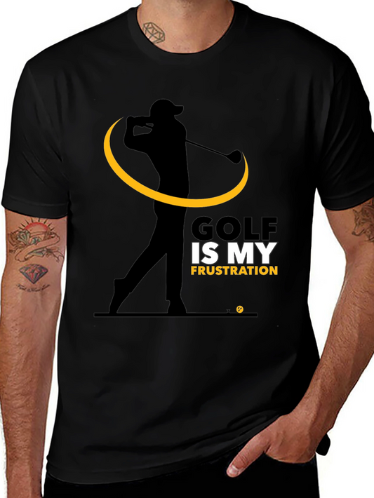 Golf Frustration Graphic Tee - Black