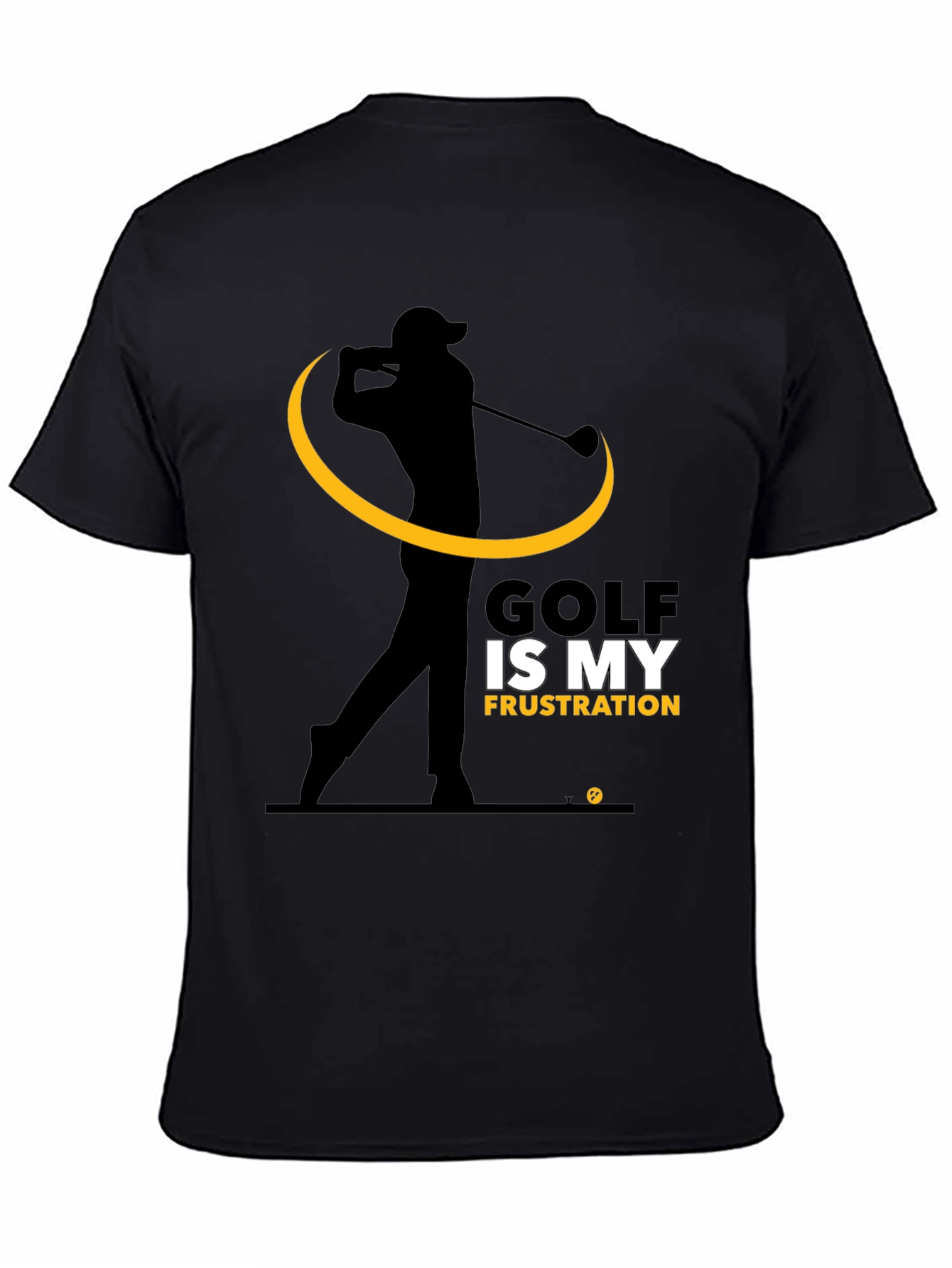 Golf Frustration Graphic Tee - Black