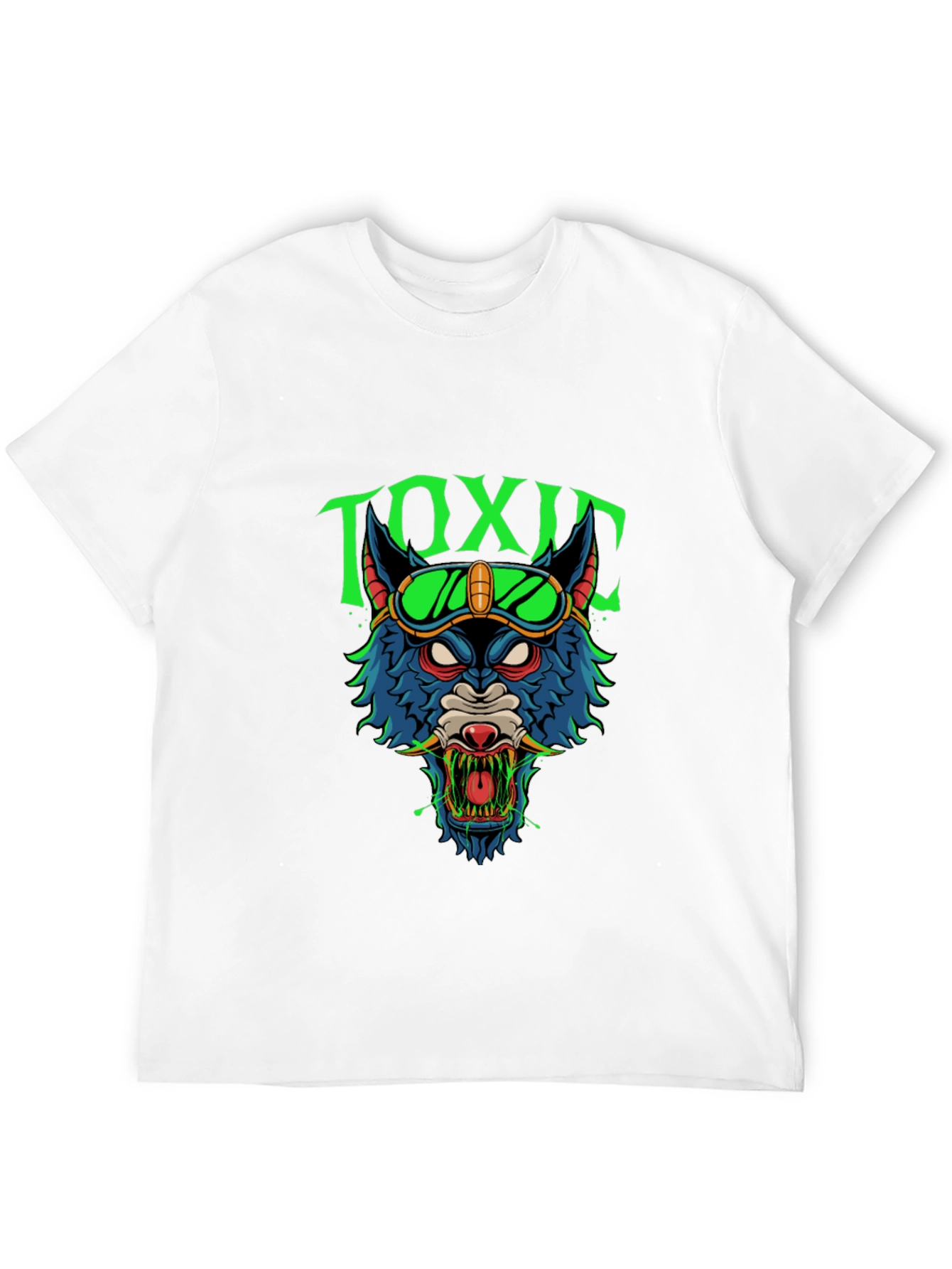 Toxic Wolf Graphic Tee - Mens Black T-Shirt