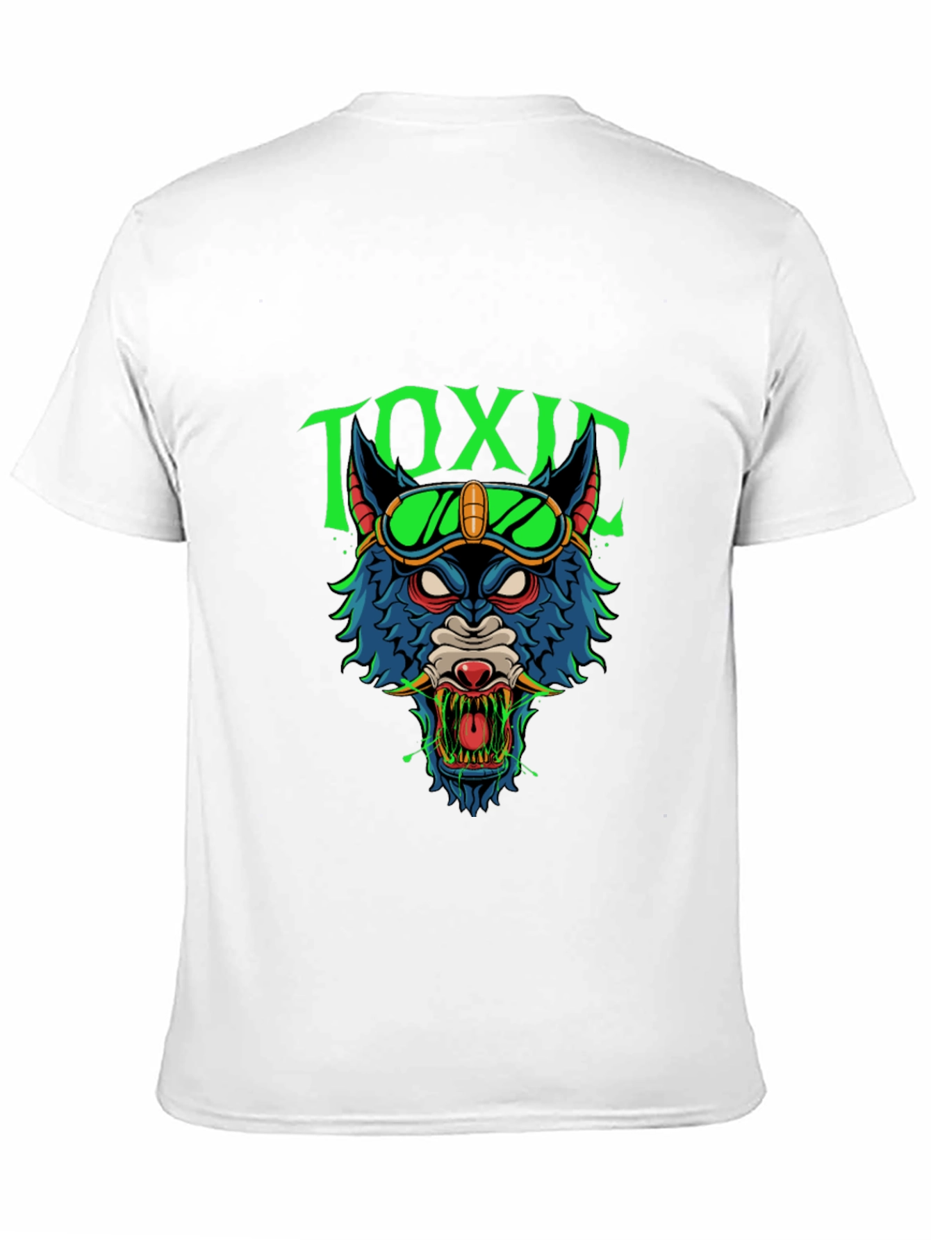 Toxic Wolf Graphic Tee - Mens Black T-Shirt