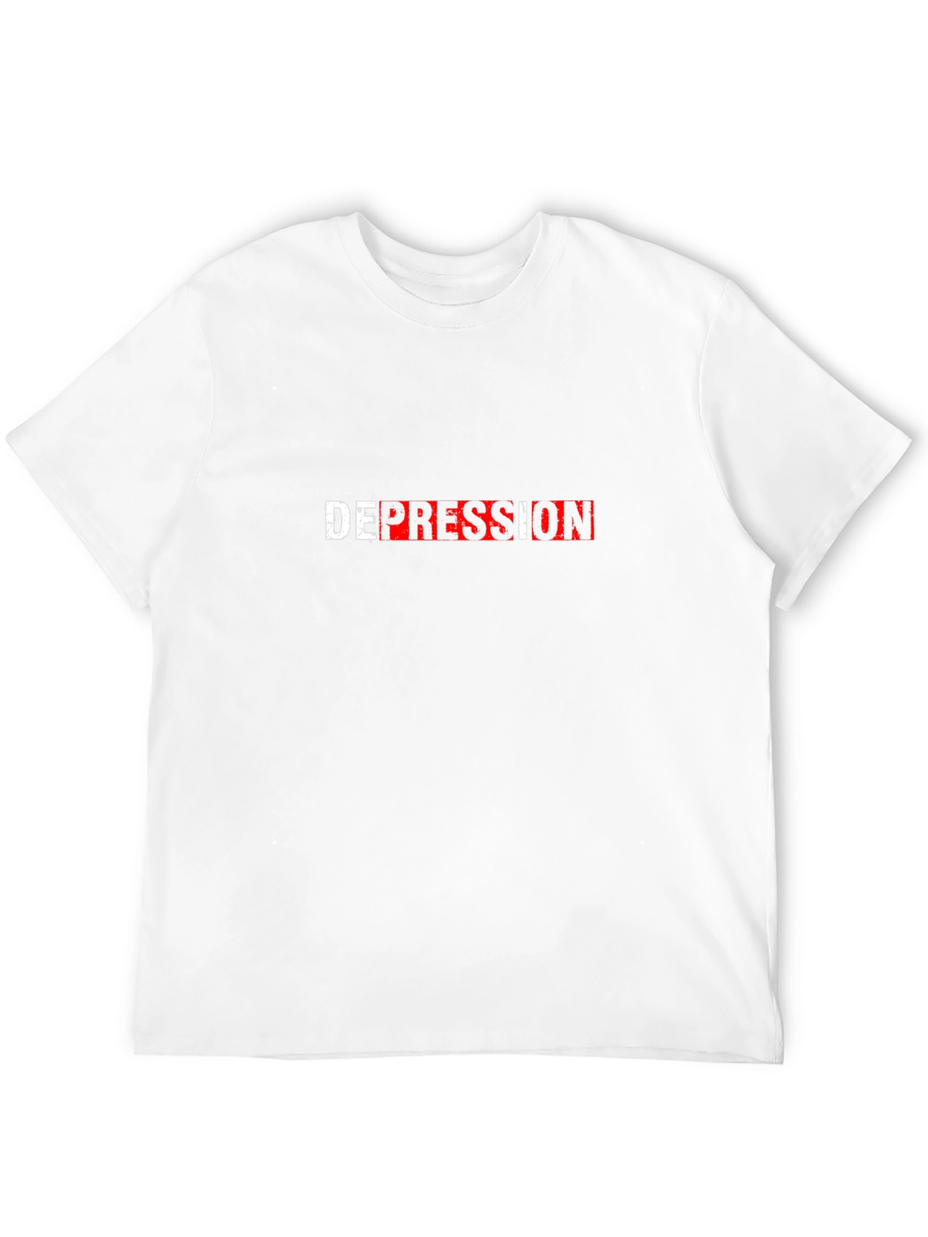 Depression Graphic T-Shirt - Black