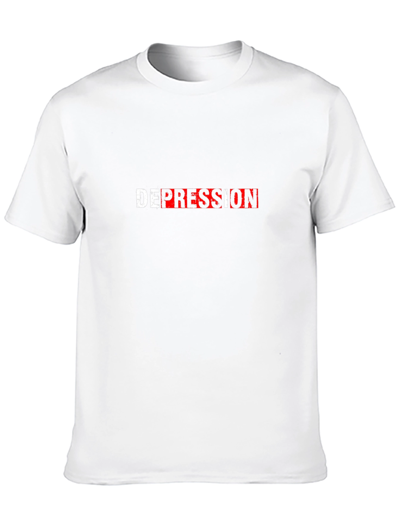 Depression Graphic T-Shirt - Black